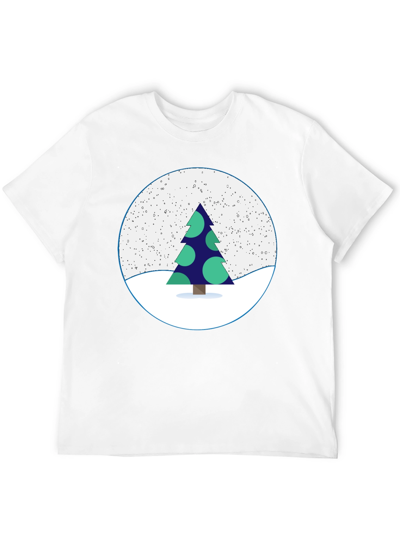 Festive Christmas Tree Graphic Tee - Holiday Style