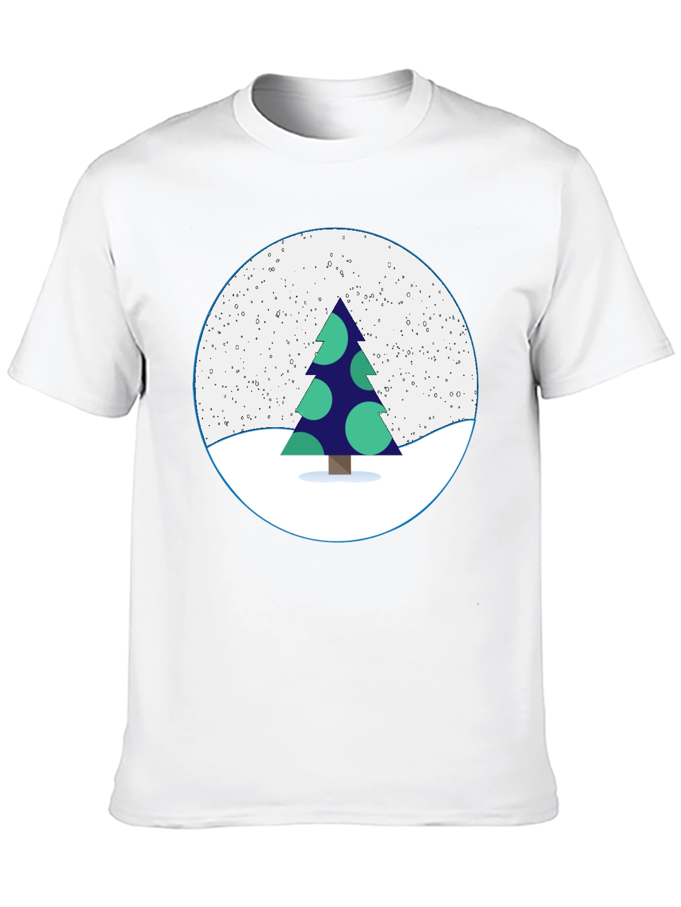 Festive Christmas Tree Graphic Tee - Holiday Style