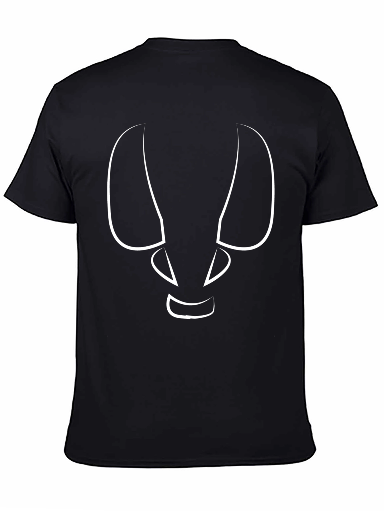 Abstract Face Graphic Tee - Modern Style