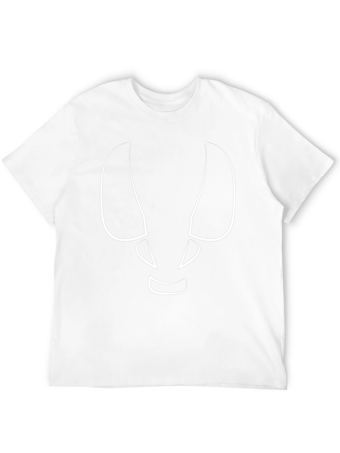 Abstract Face Graphic Tee - Modern Style