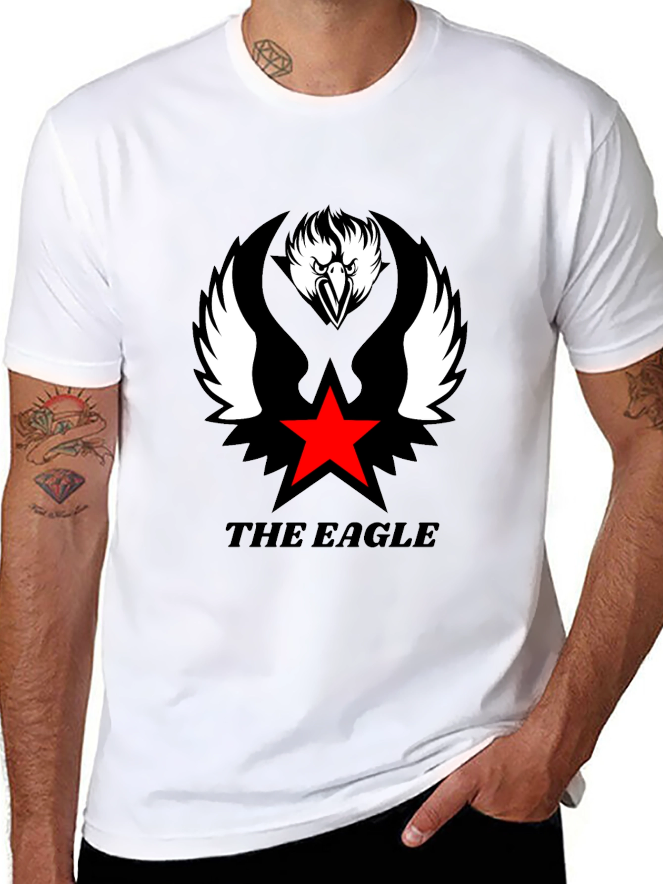 The Eagle Graphic Tee - Cool Black T-Shirt