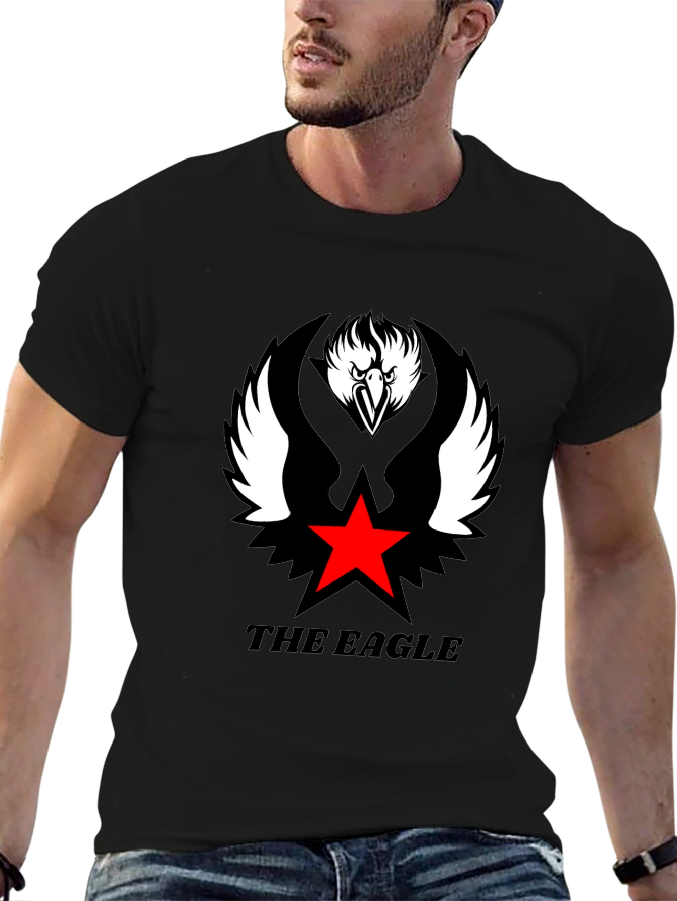 The Eagle Graphic Tee - Cool Black T-Shirt