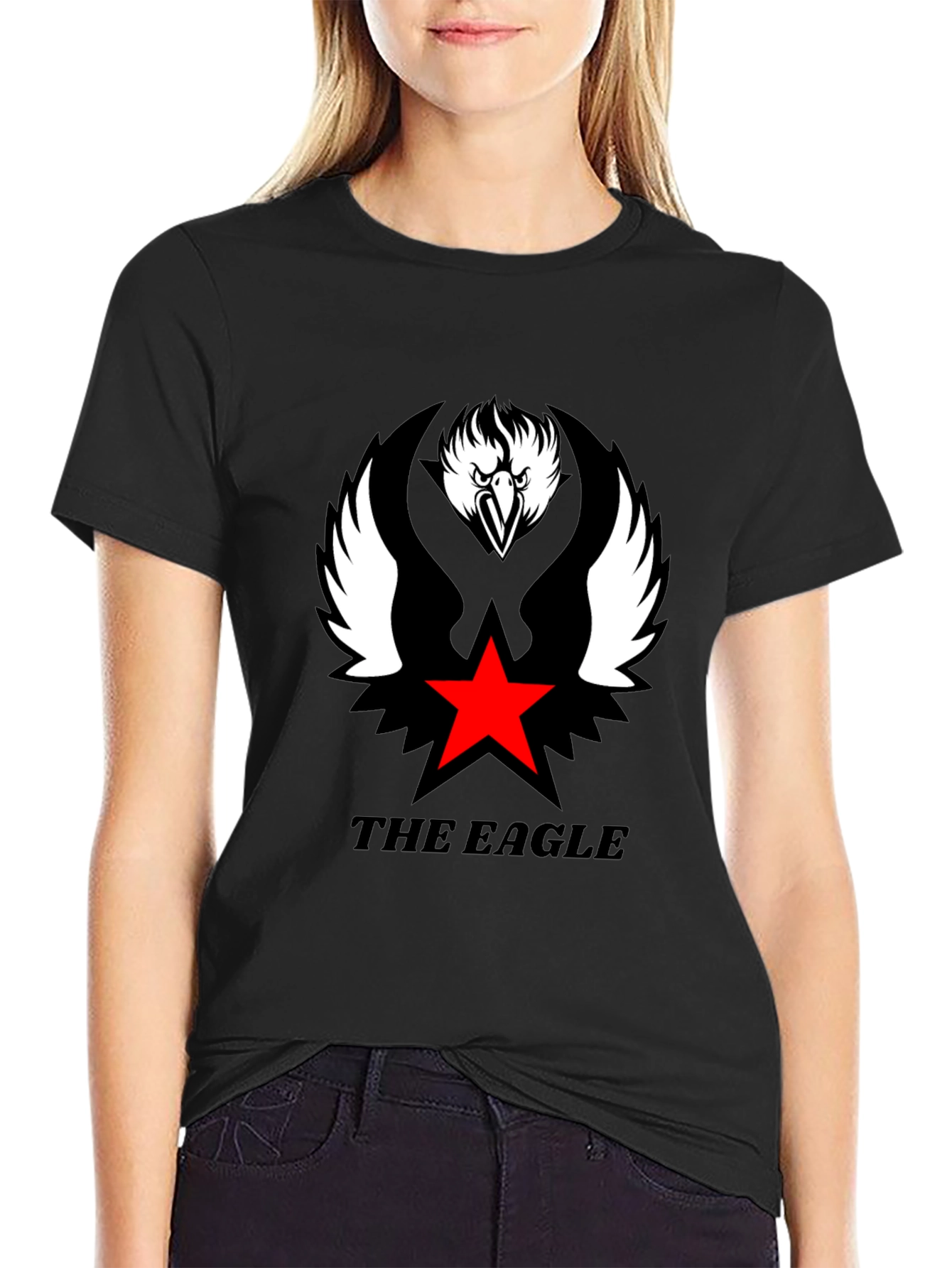 The Eagle Graphic Tee - Cool Black T-Shirt