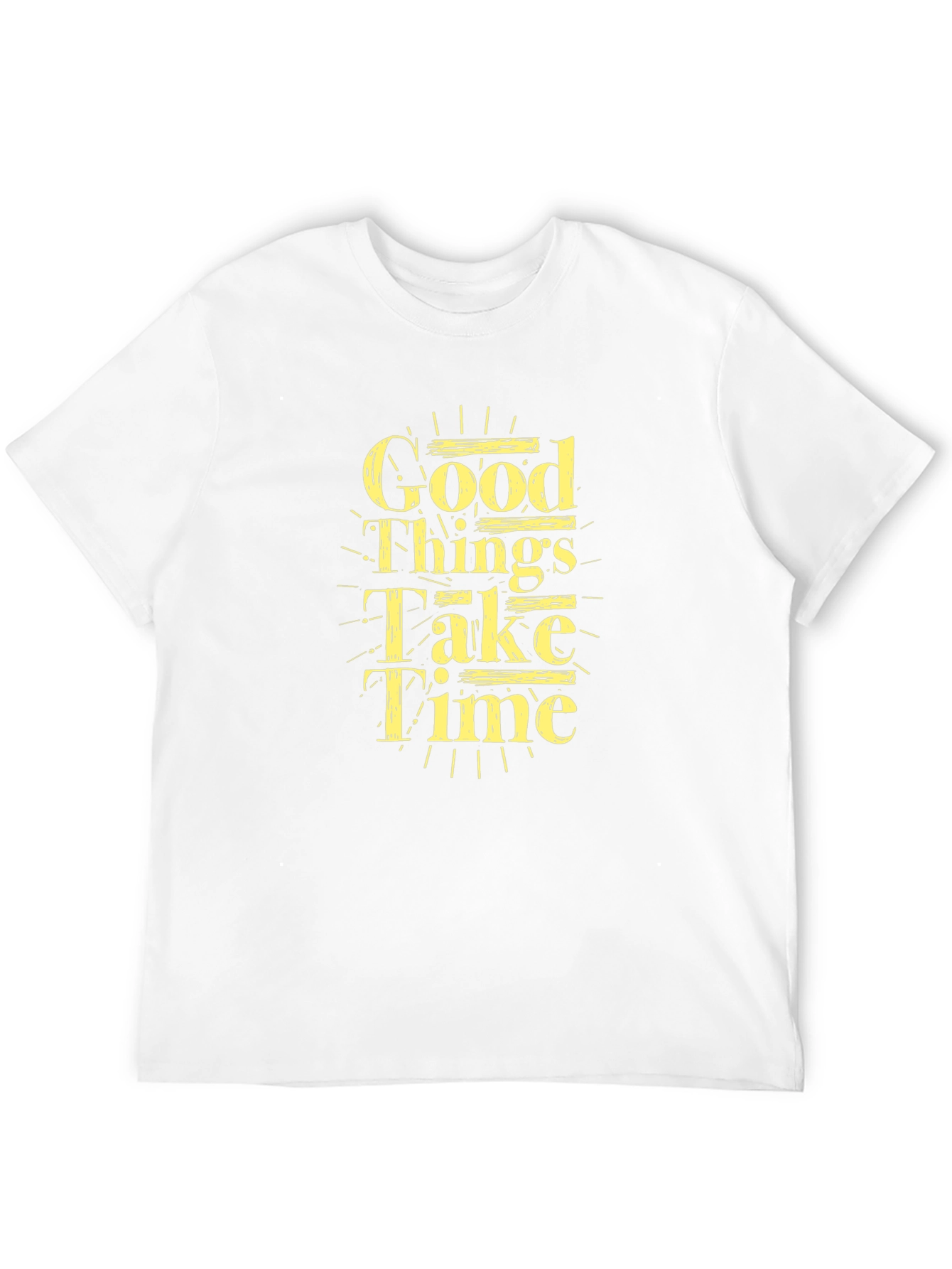 Good Things Take Time Black Graphic Tee