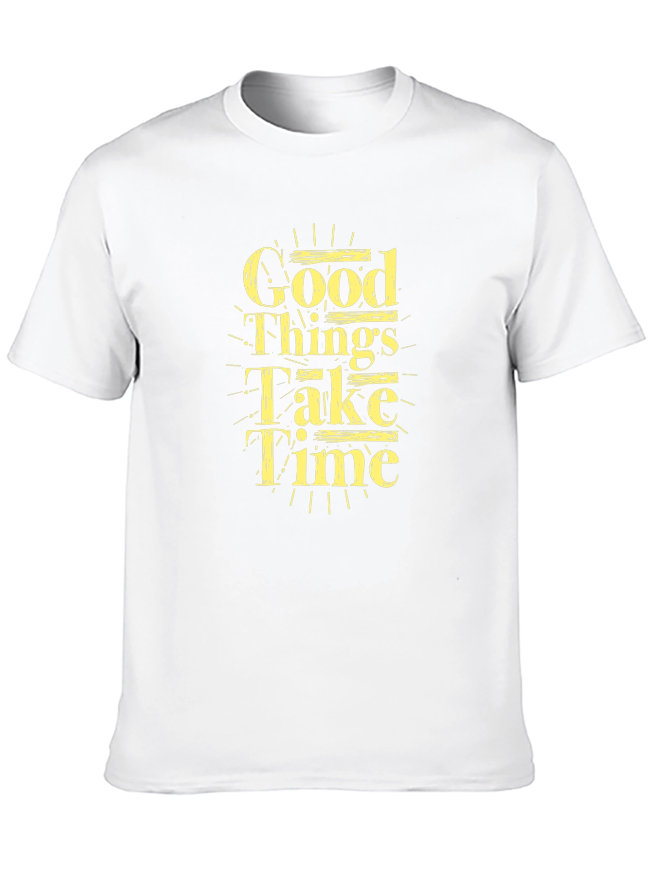 Good Things Take Time Black Graphic Tee