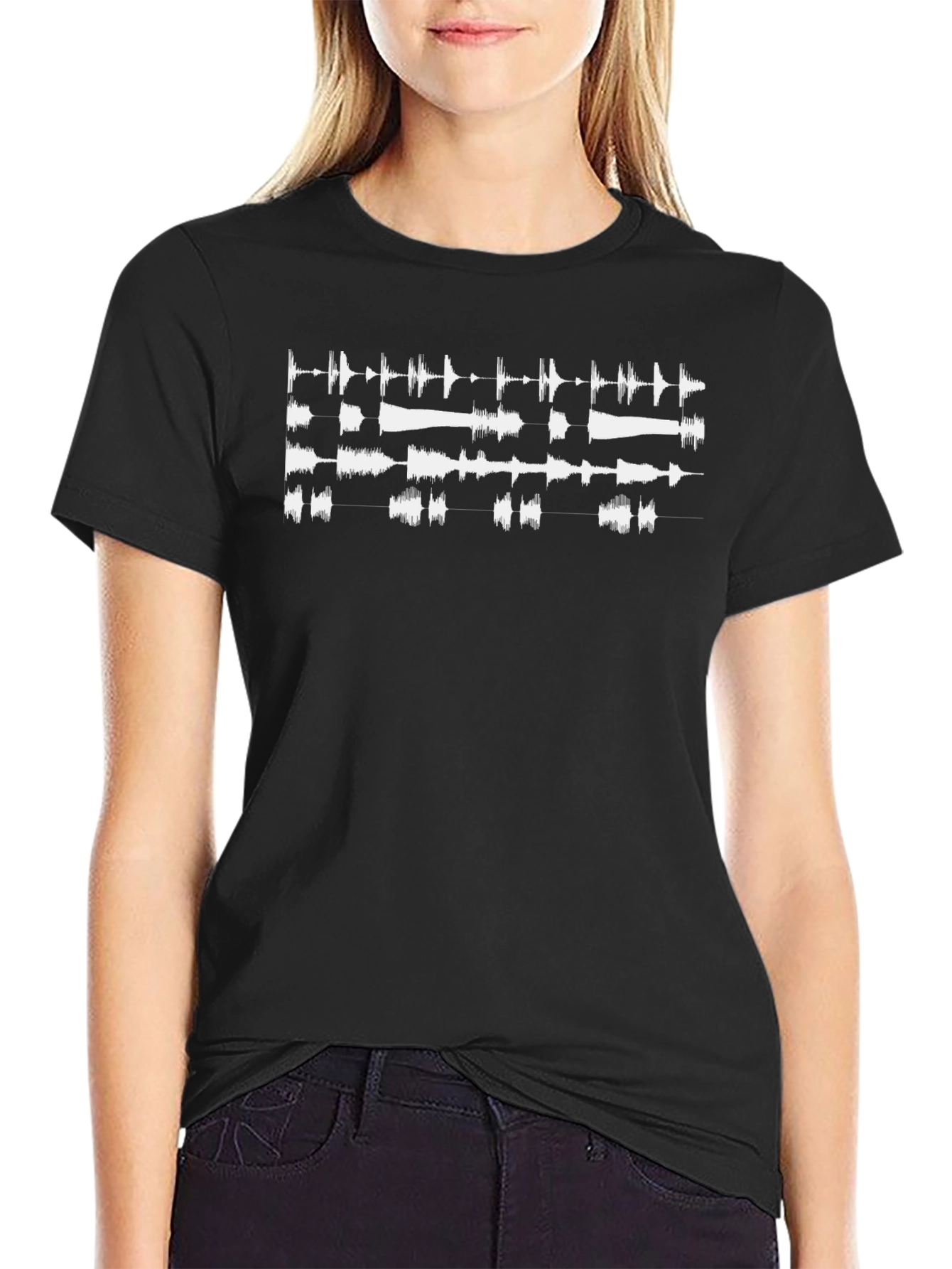Soundwave Graphic Tee - Black