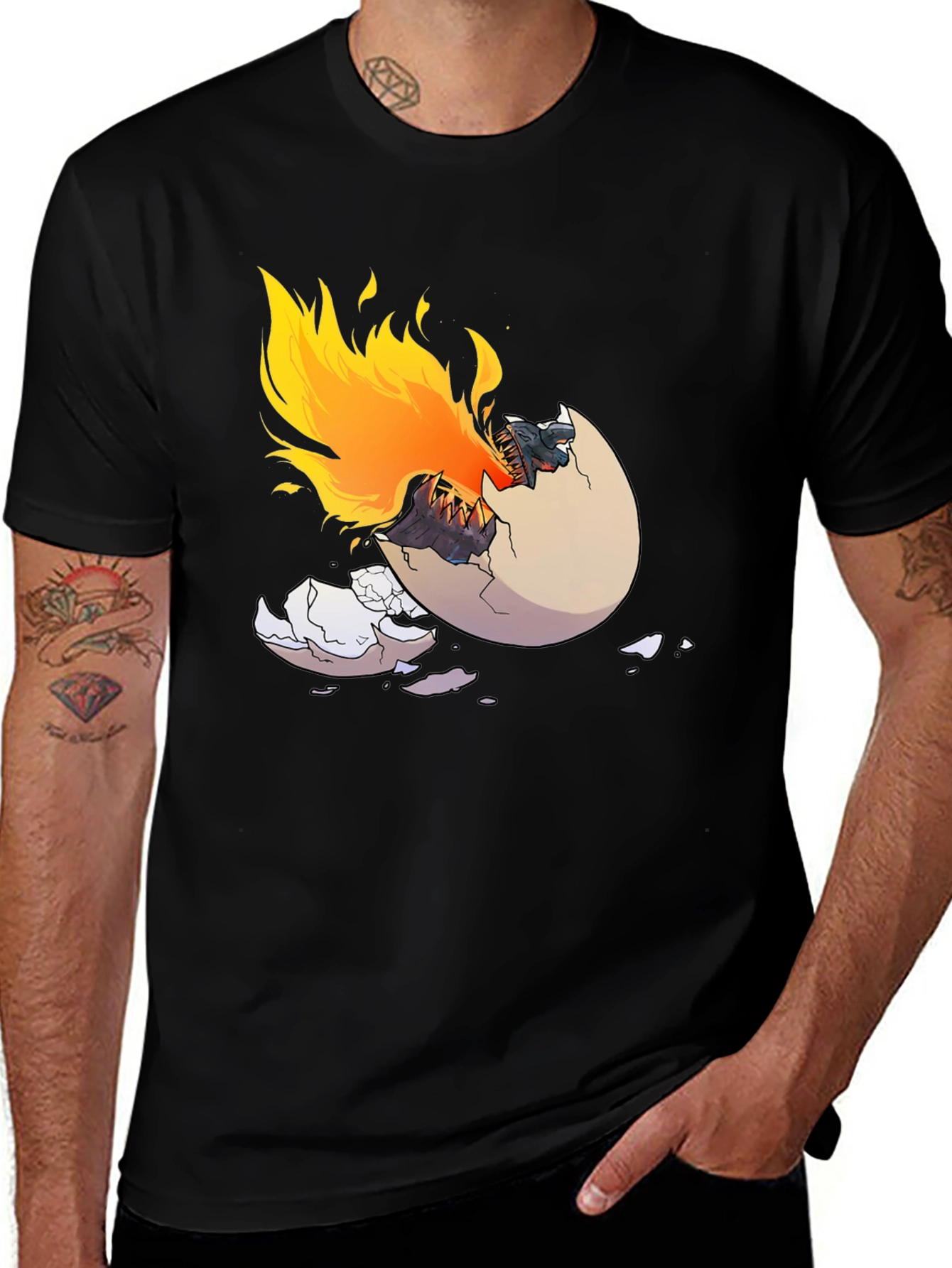 Dragon Hatchling T-Shirt - Fiery Birth