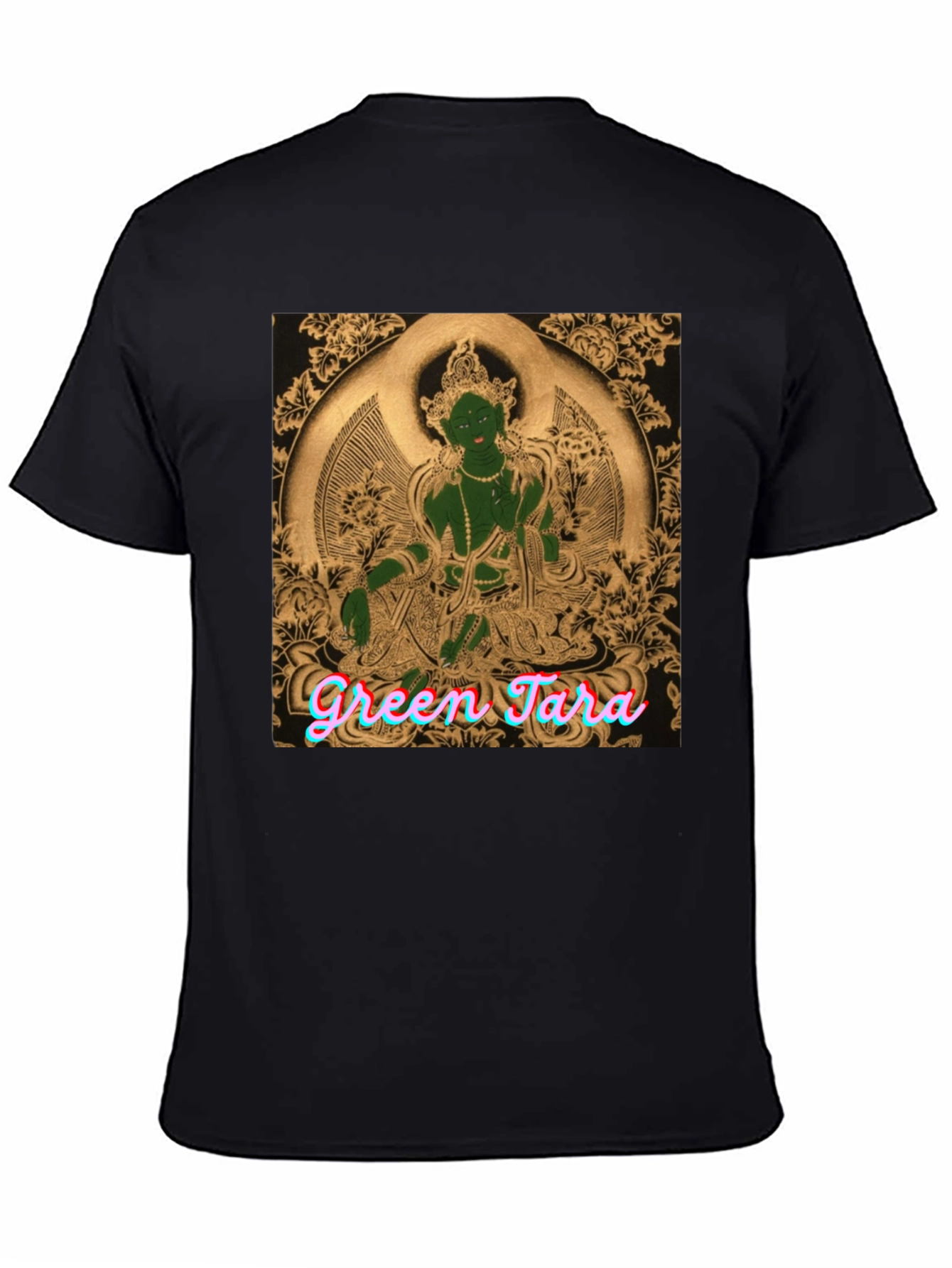 Green Tara Graphic T-Shirt - Spiritual Design