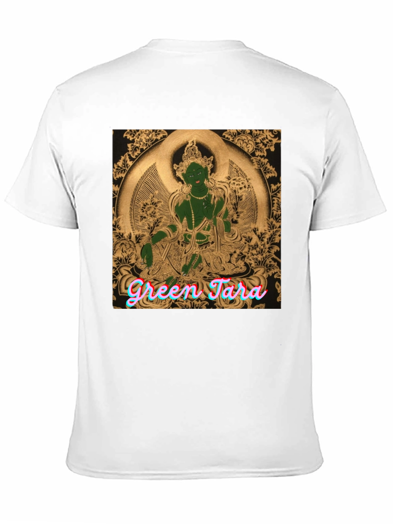 Green Tara Graphic T-Shirt - Spiritual Design