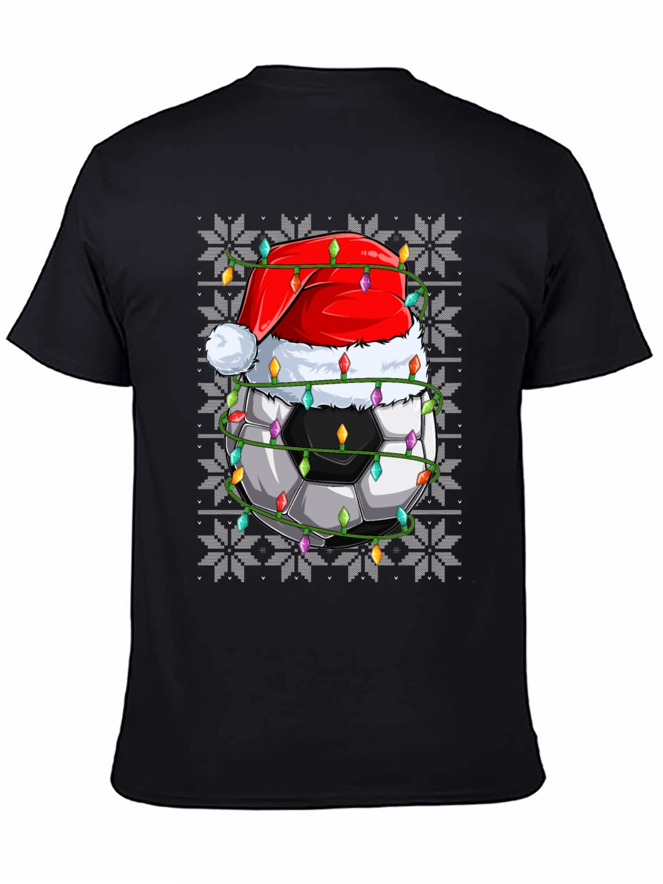Festive Soccer Ball Christmas T-Shirt