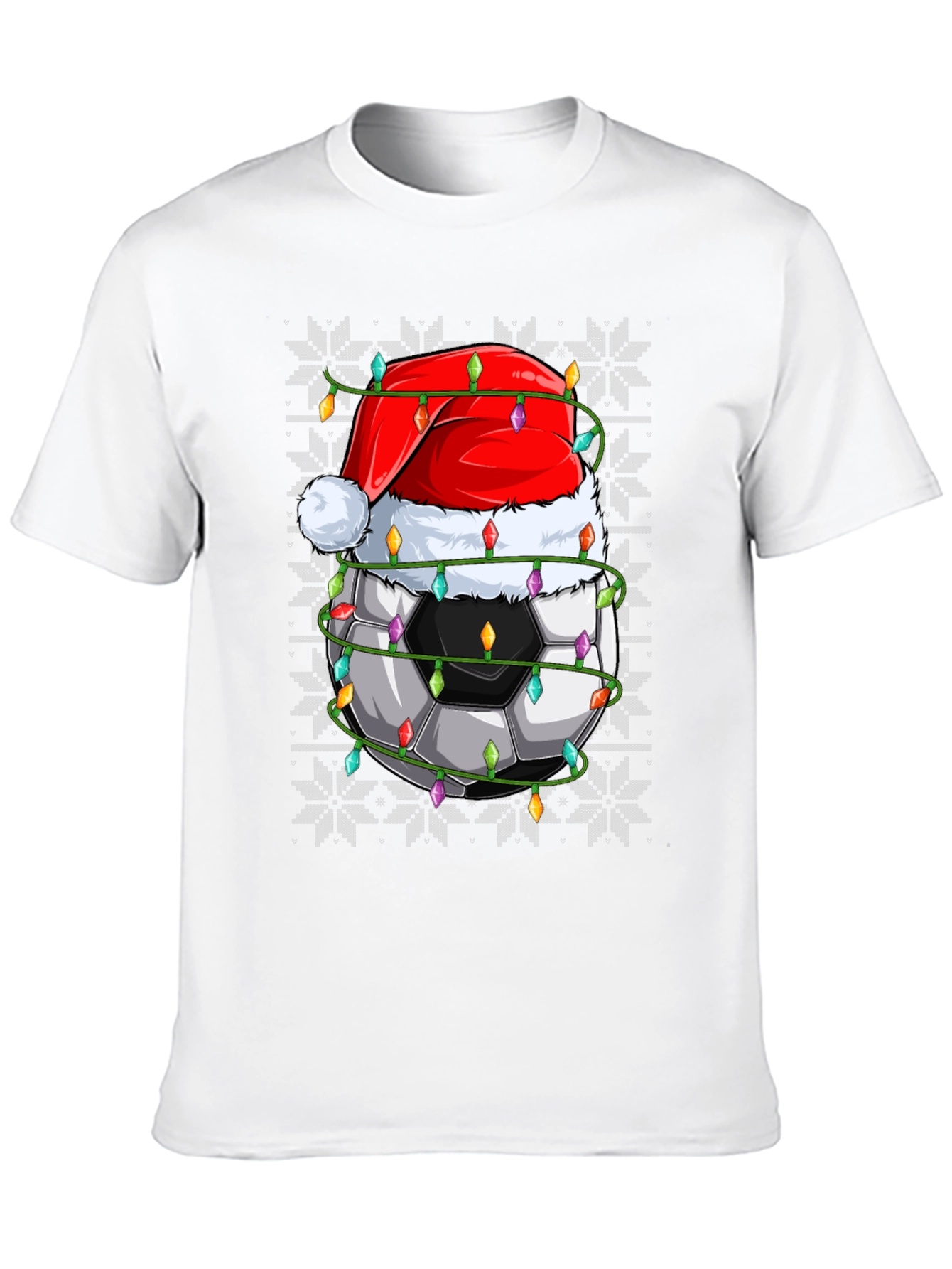 Festive Soccer Ball Christmas T-Shirt