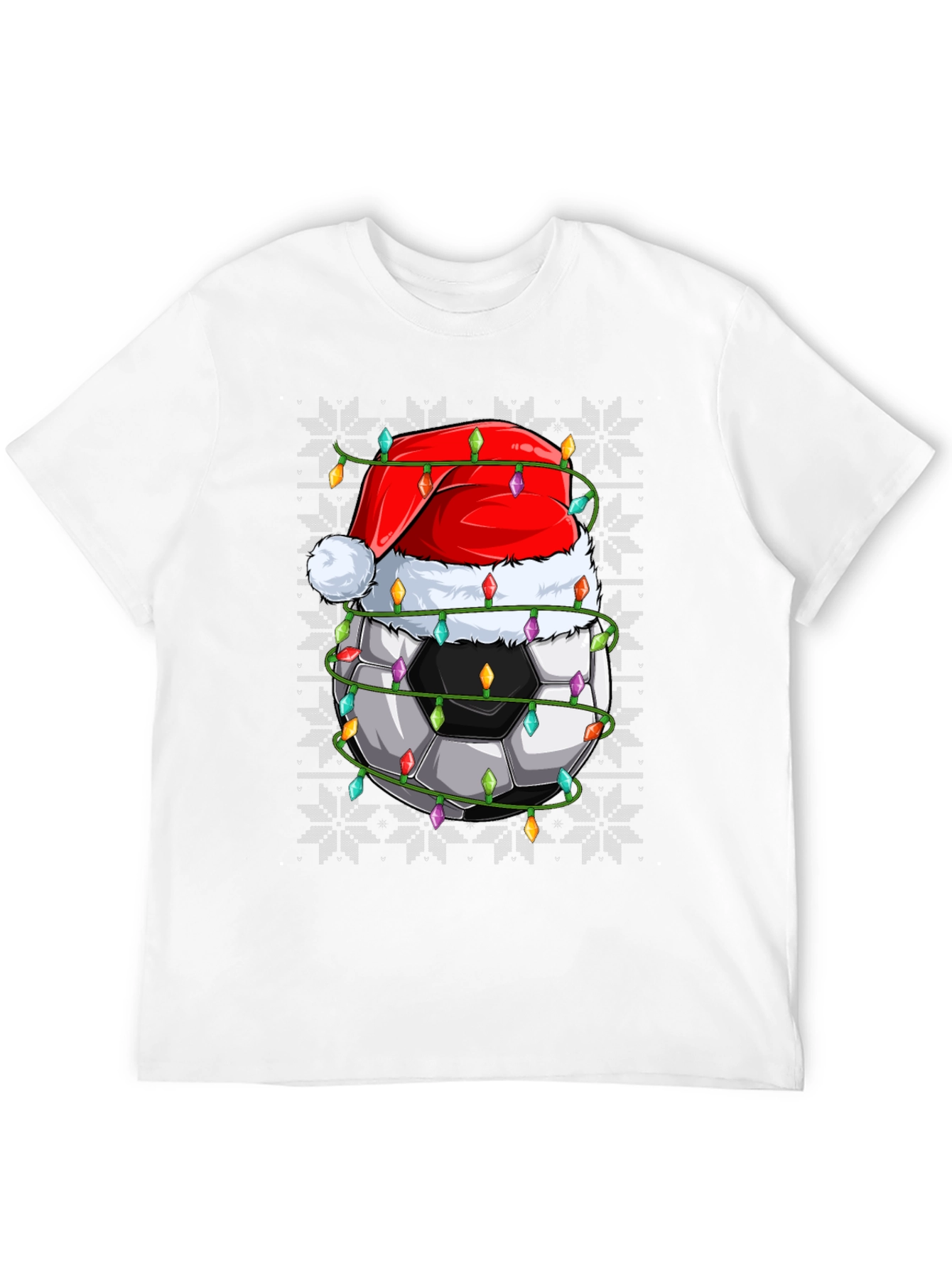 Festive Soccer Ball Christmas T-Shirt