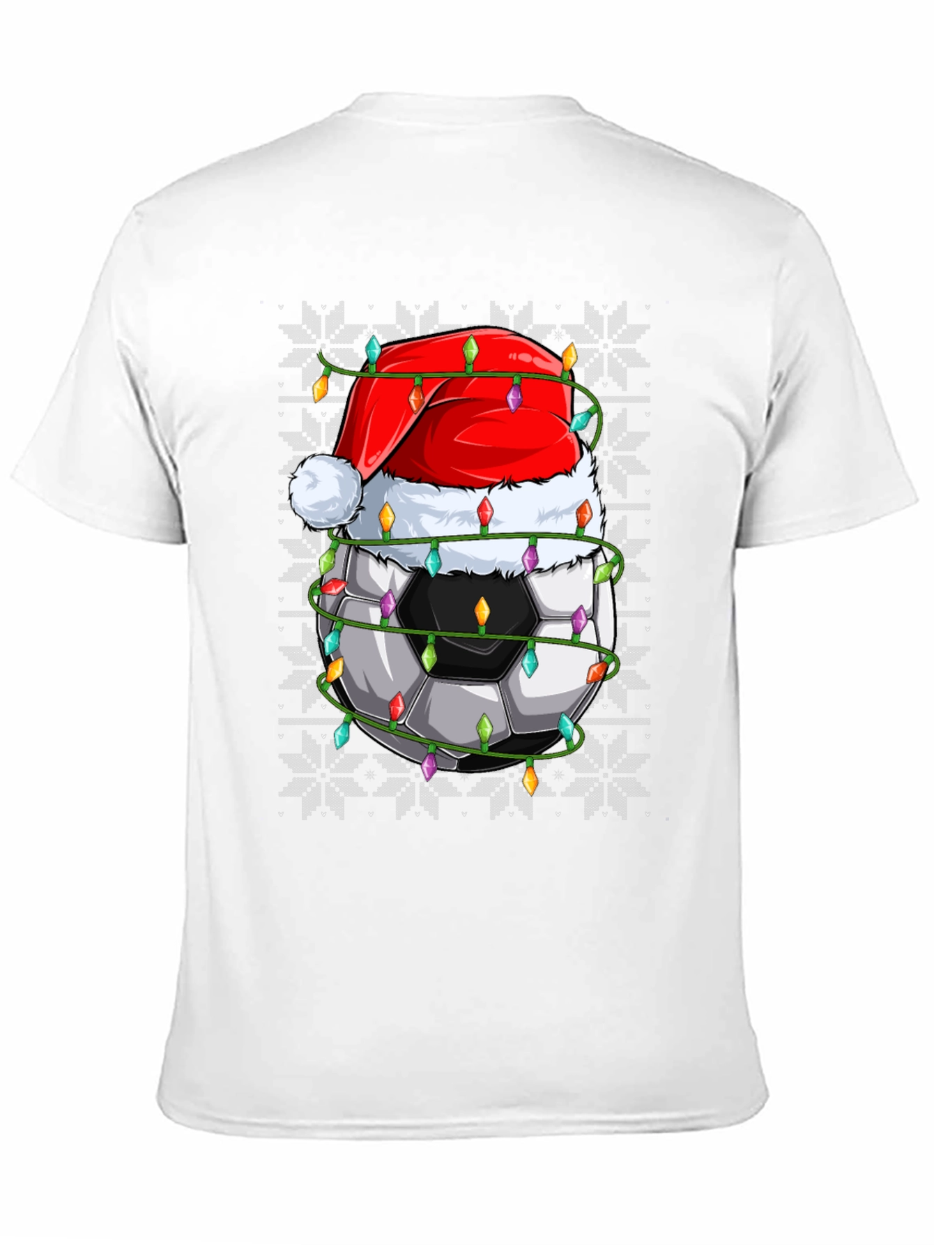 Festive Soccer Ball Christmas T-Shirt