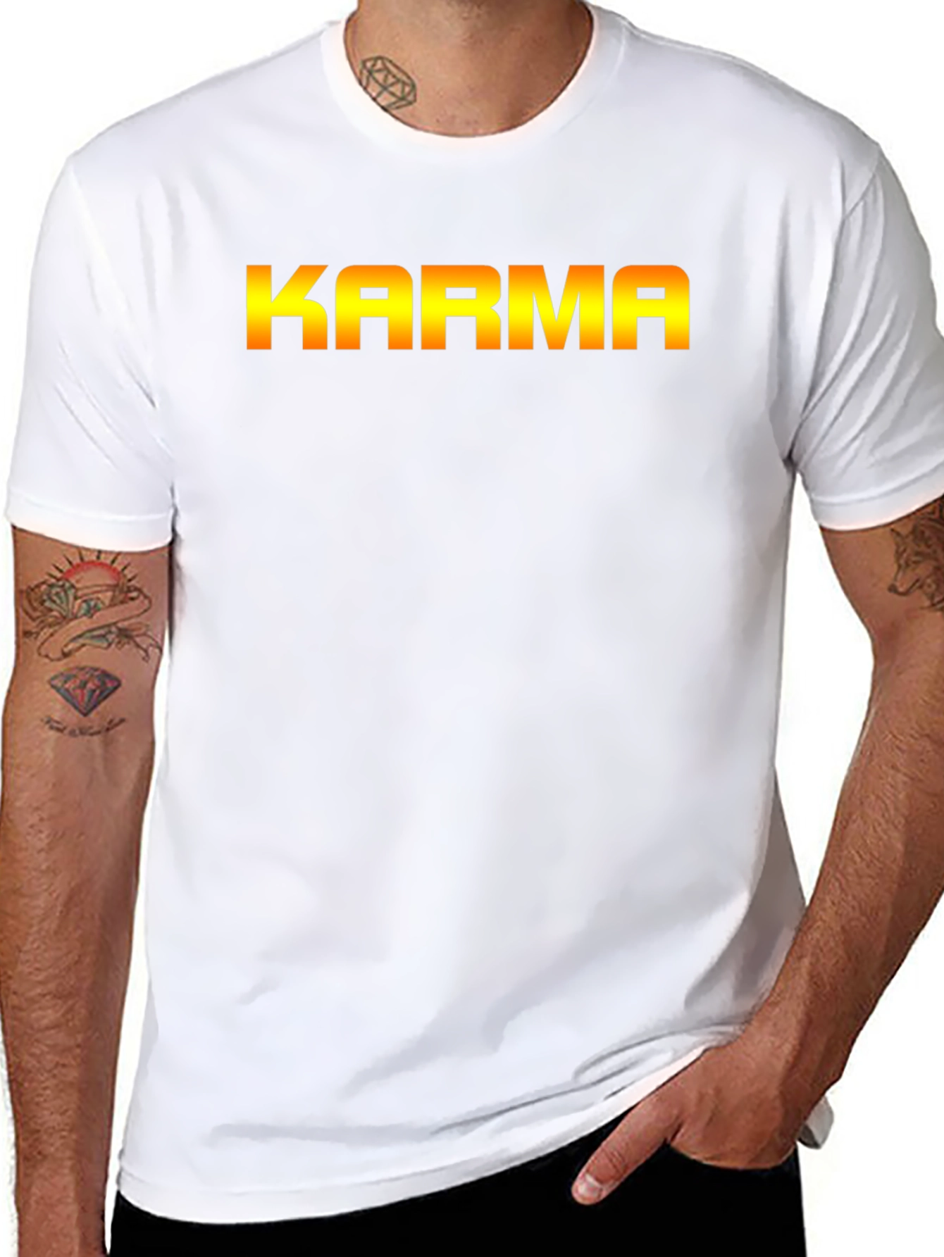 KARMA Graphic T-Shirt - Bold Statement Tee