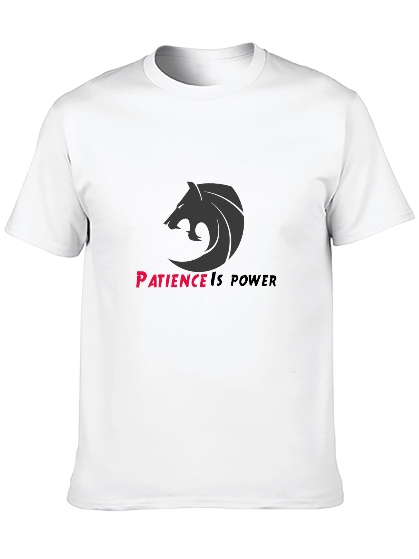 Patience is Power Graphic Tee - Black