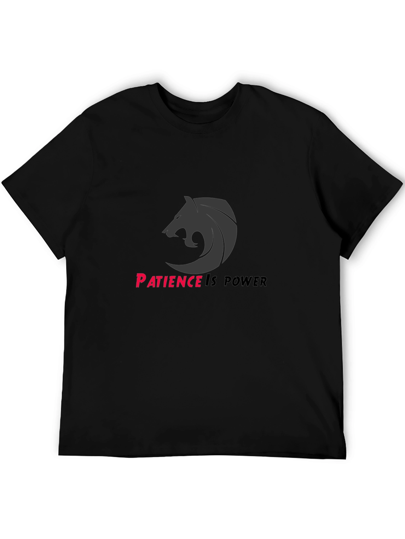 Patience is Power Graphic Tee - Black