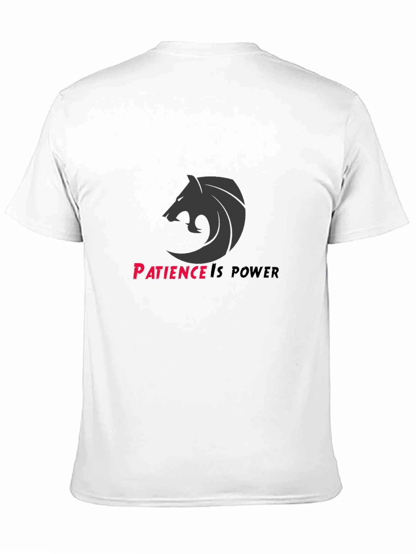 Patience is Power Graphic Tee - Black
