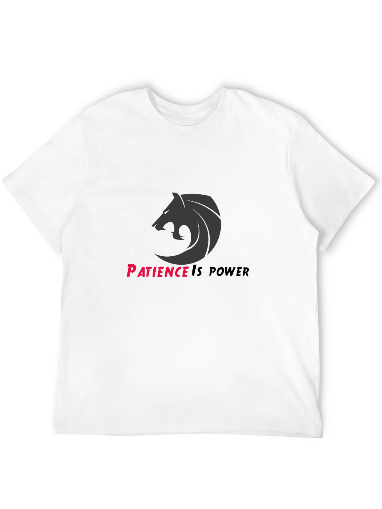 Patience is Power Graphic Tee - Black