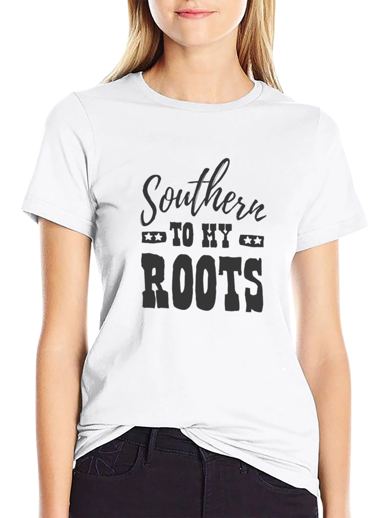 Southern to My Roots Graphic Tee - Black T-Shirt