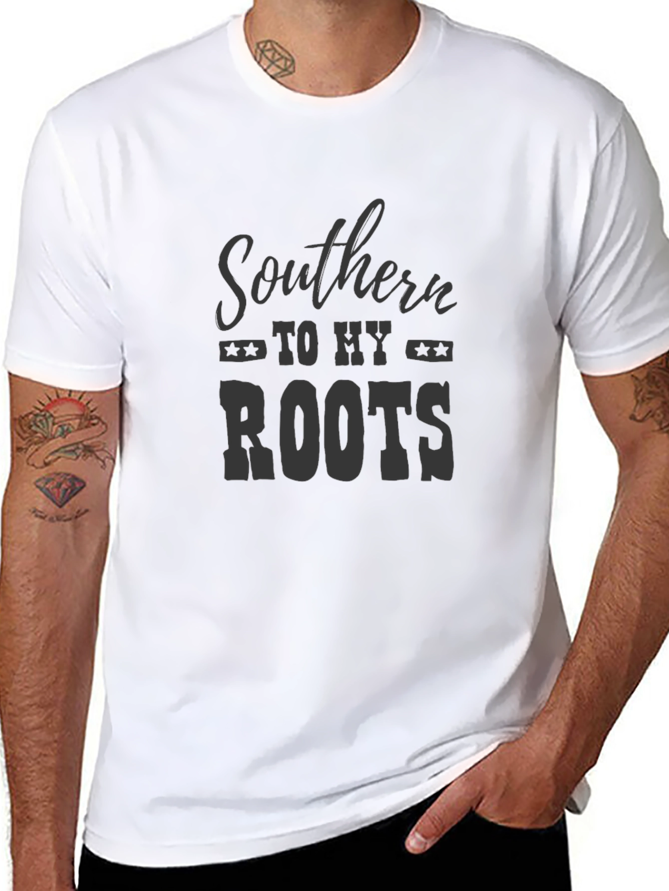 Southern to My Roots Graphic Tee - Black T-Shirt