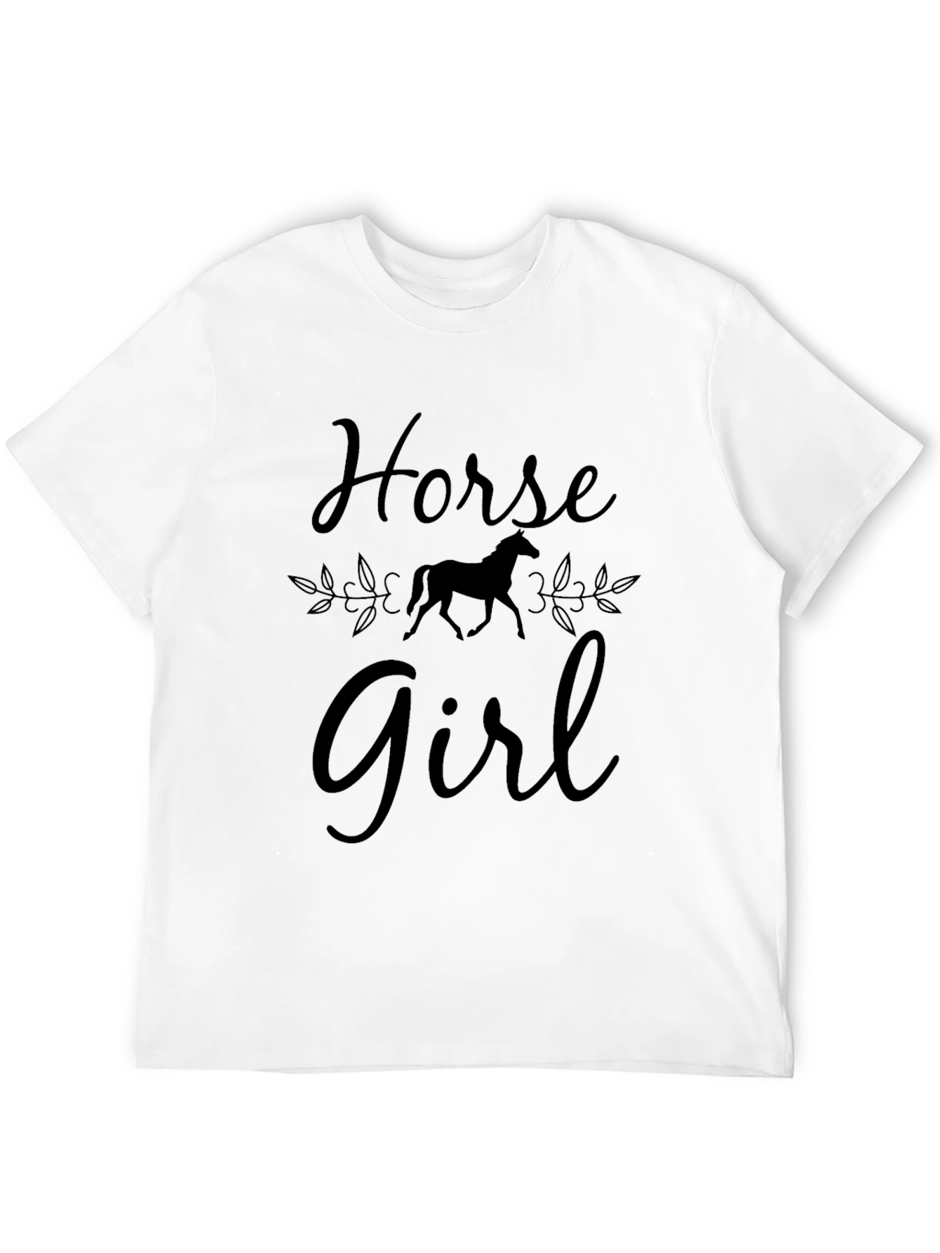 Horse Girl Black T-Shirt