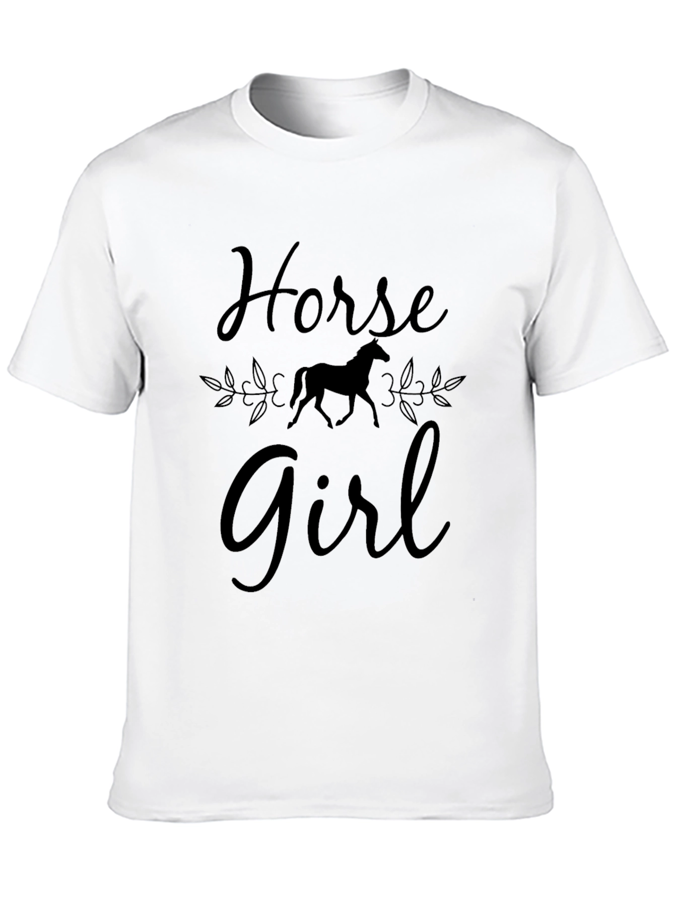 Horse Girl Black T-Shirt
