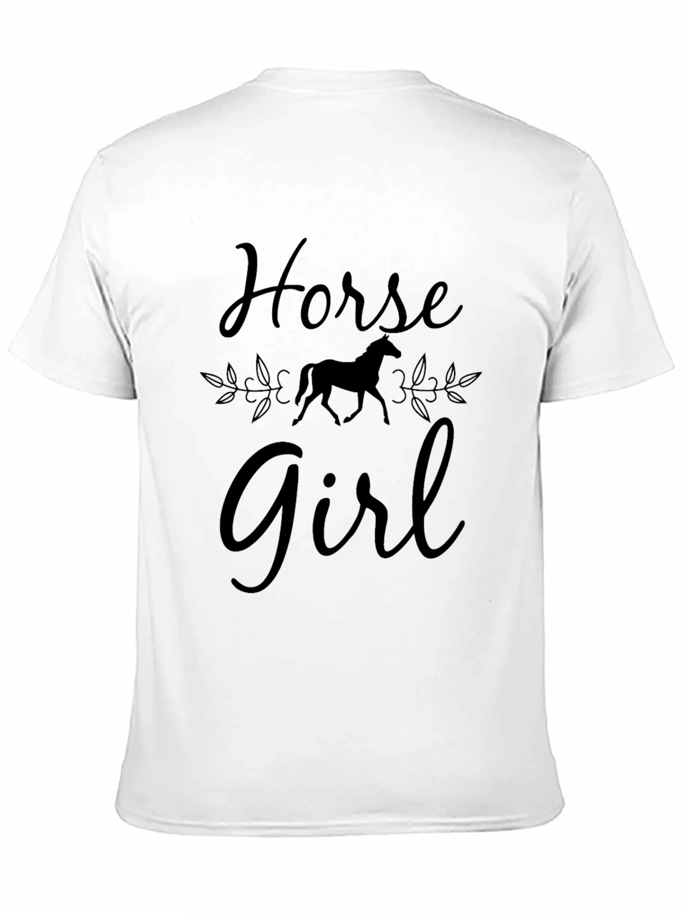 Horse Girl Black T-Shirt
