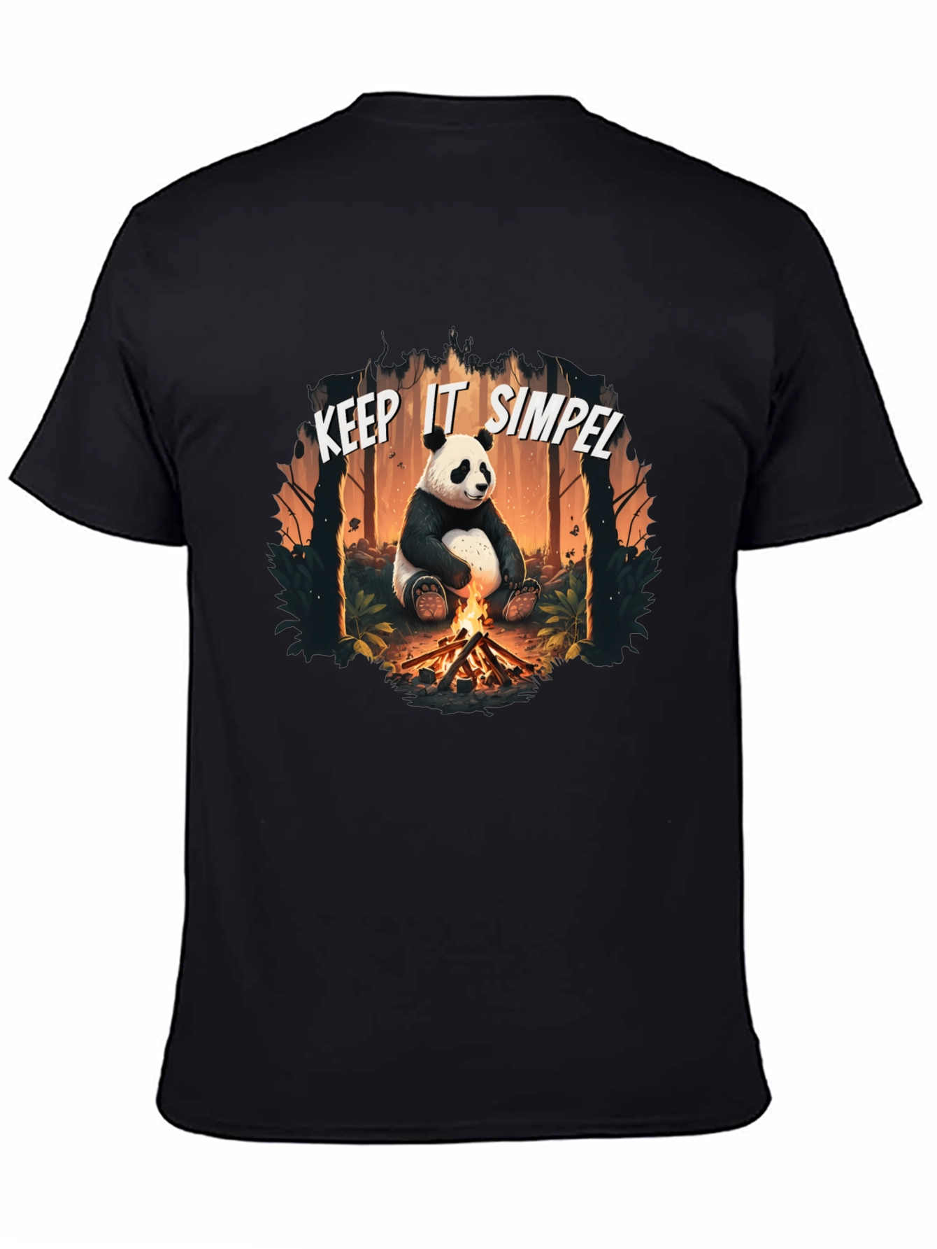 Keep It Simpel Panda Campfire T-Shirt
