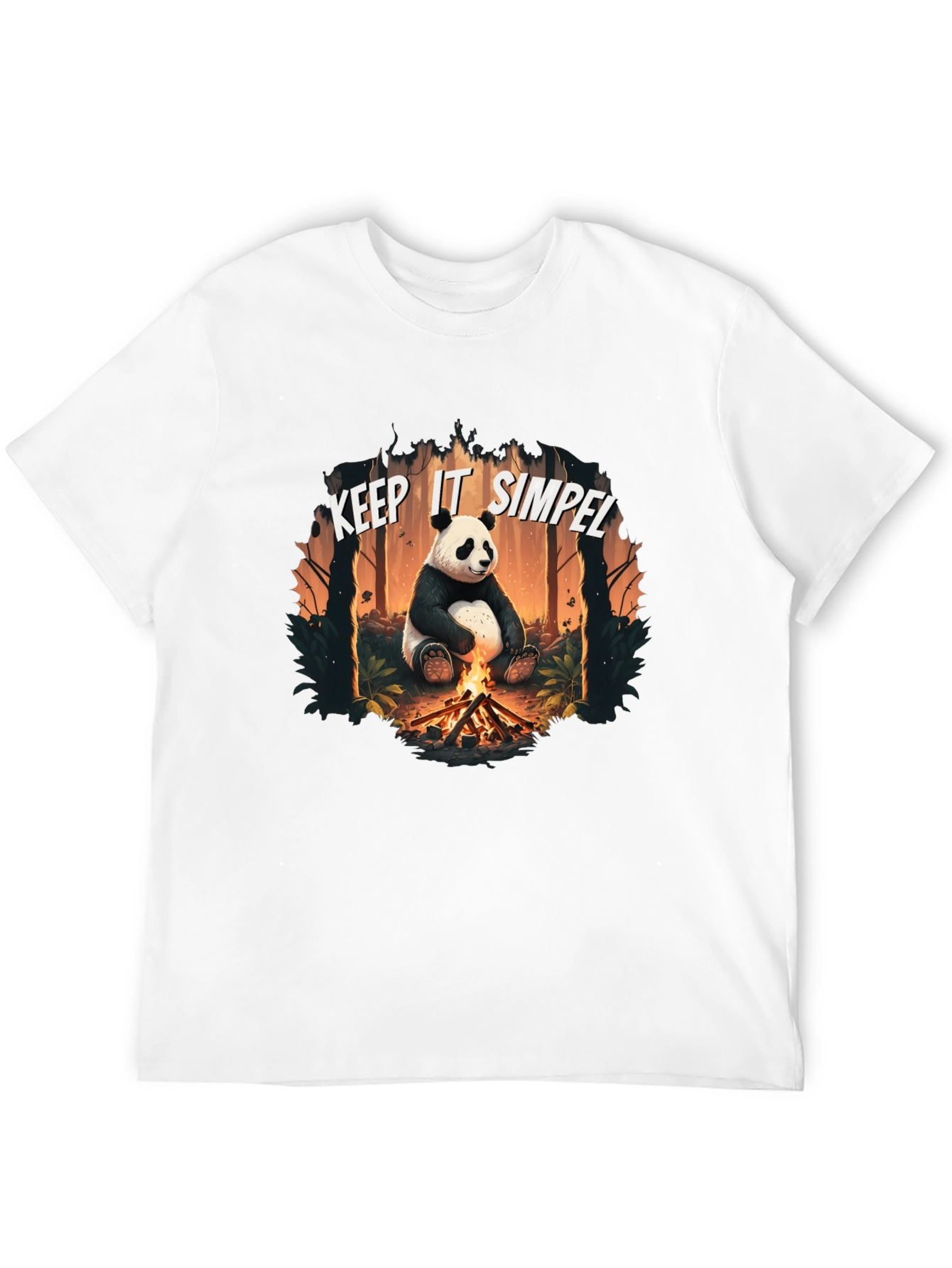 Keep It Simpel Panda Campfire T-Shirt