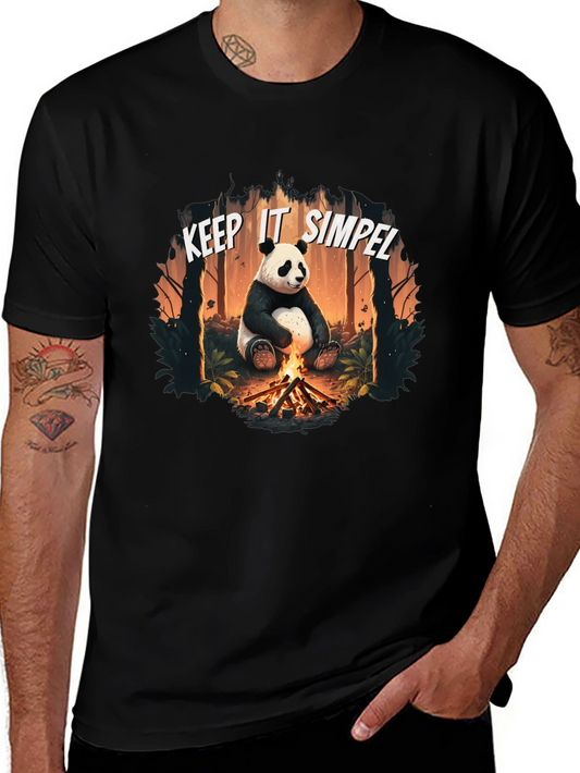 Keep It Simpel Panda Campfire T-Shirt