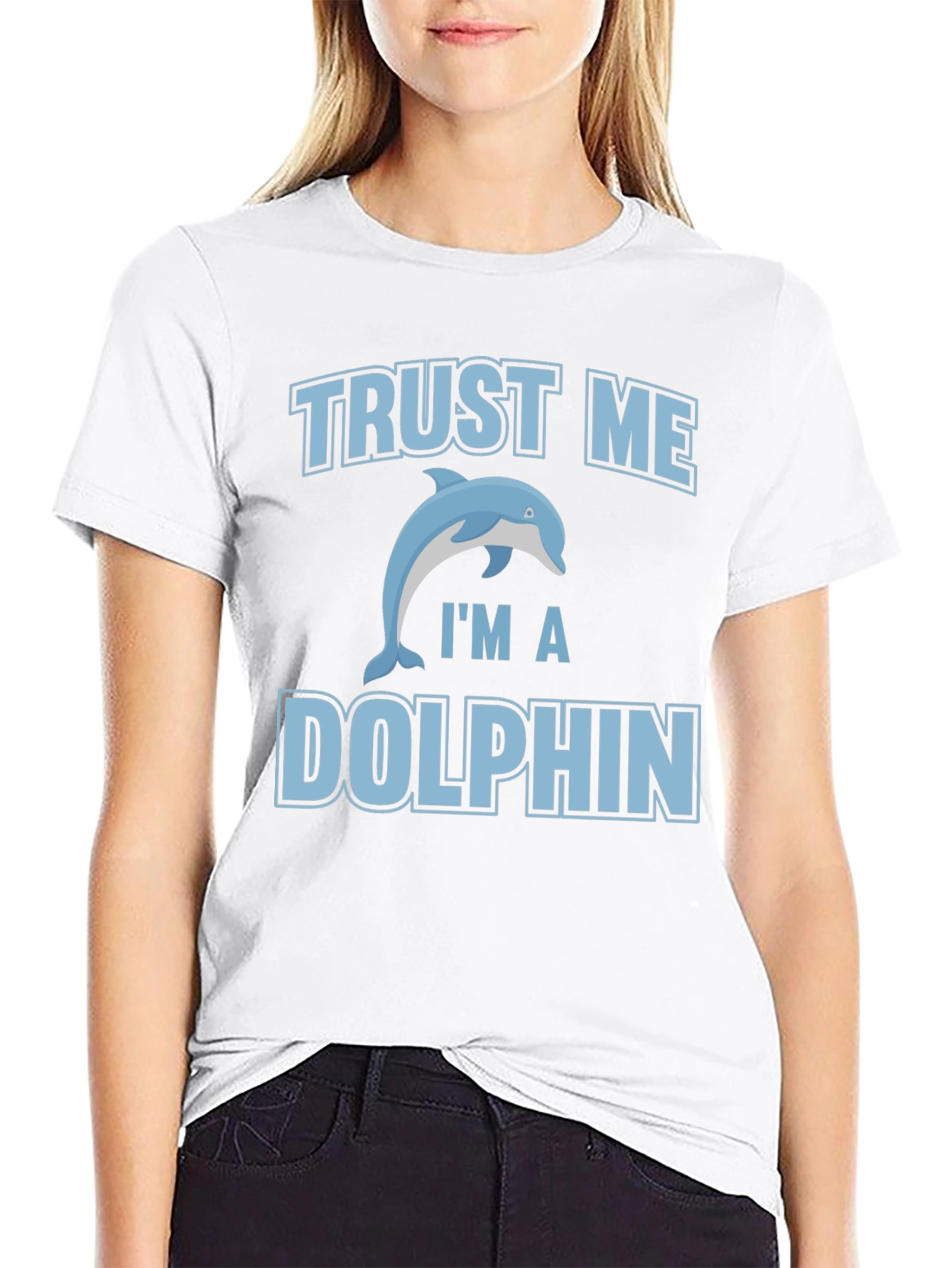 Trust Me Im a Dolphin Graphic Tee
