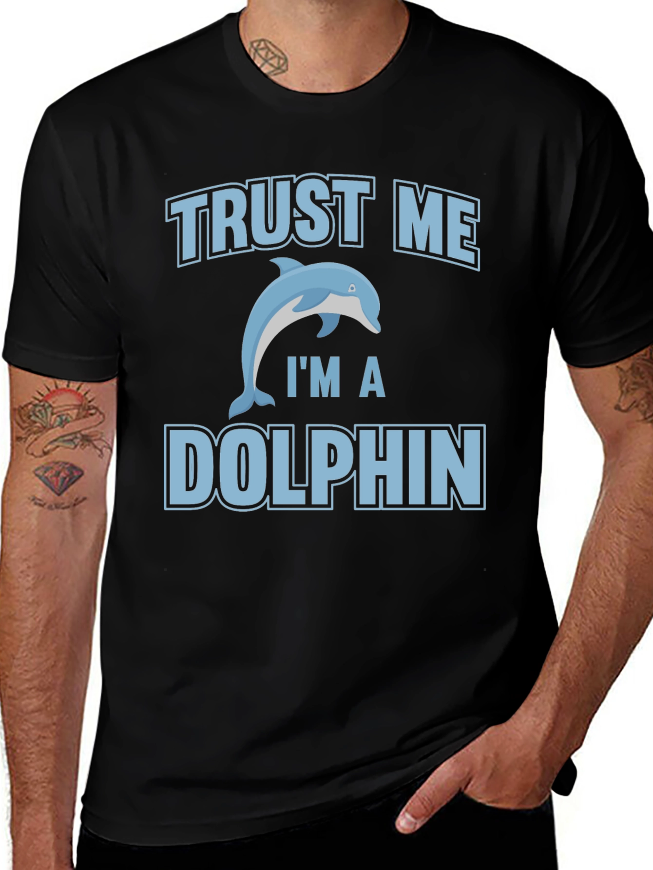Trust Me Im a Dolphin Graphic Tee