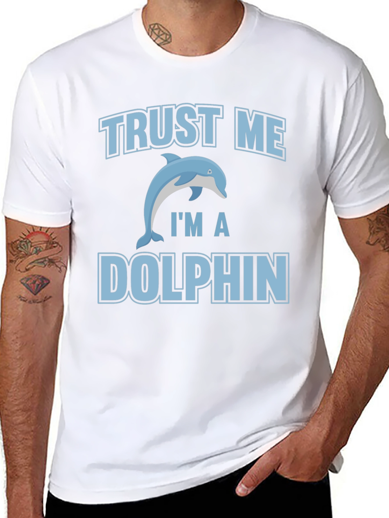 Trust Me Im a Dolphin Graphic Tee