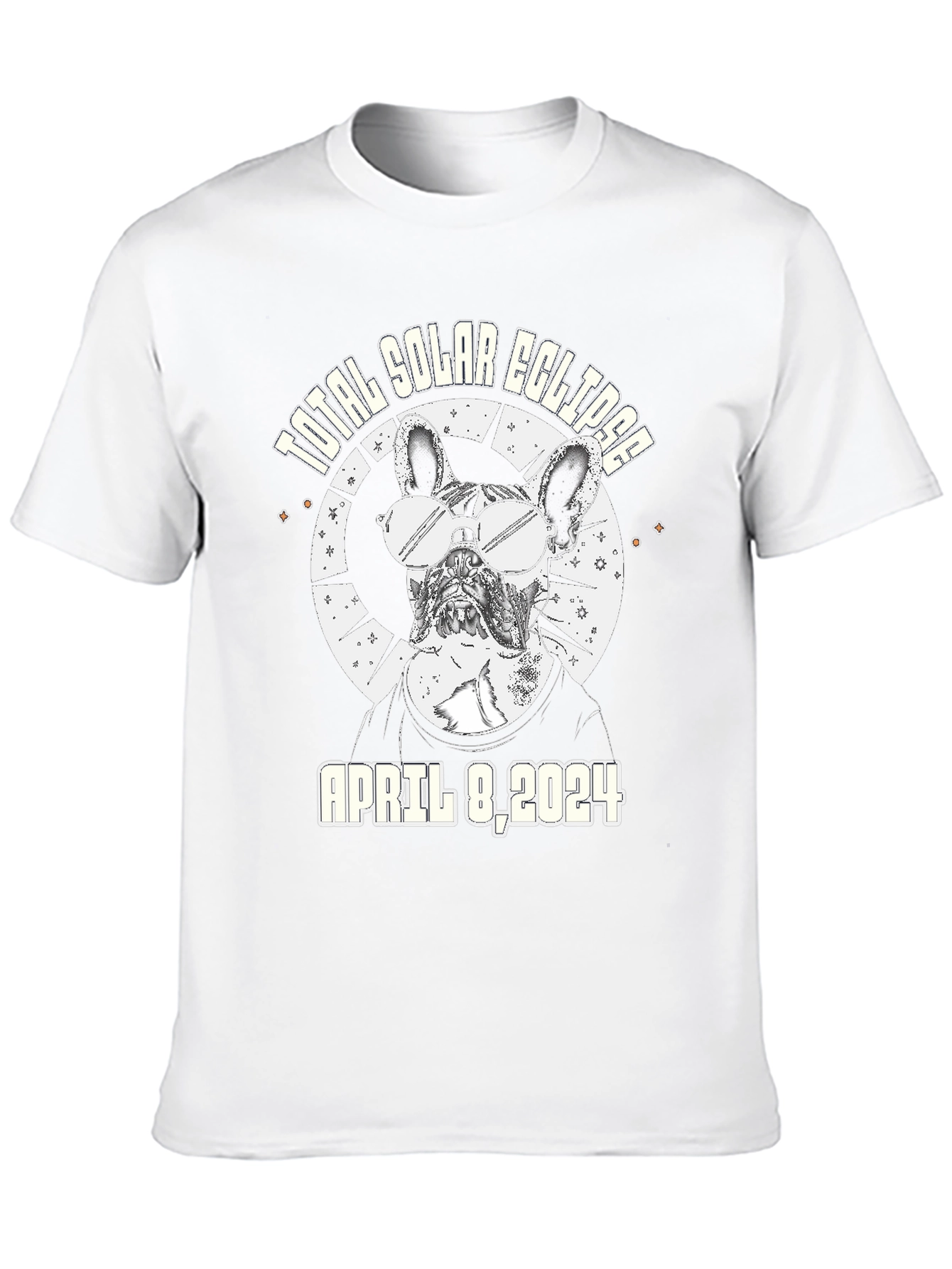 Total Solar Eclipse April 8 2024 Dog T-Shirt