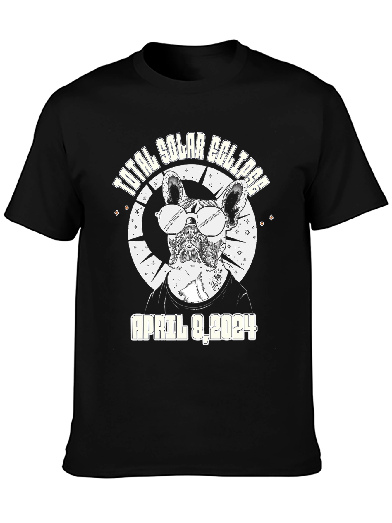 Total Solar Eclipse April 8 2024 Dog T-Shirt