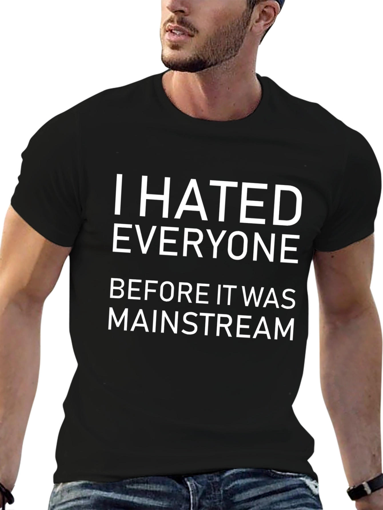 I Hated Everyone Black Graphic T-Shirt