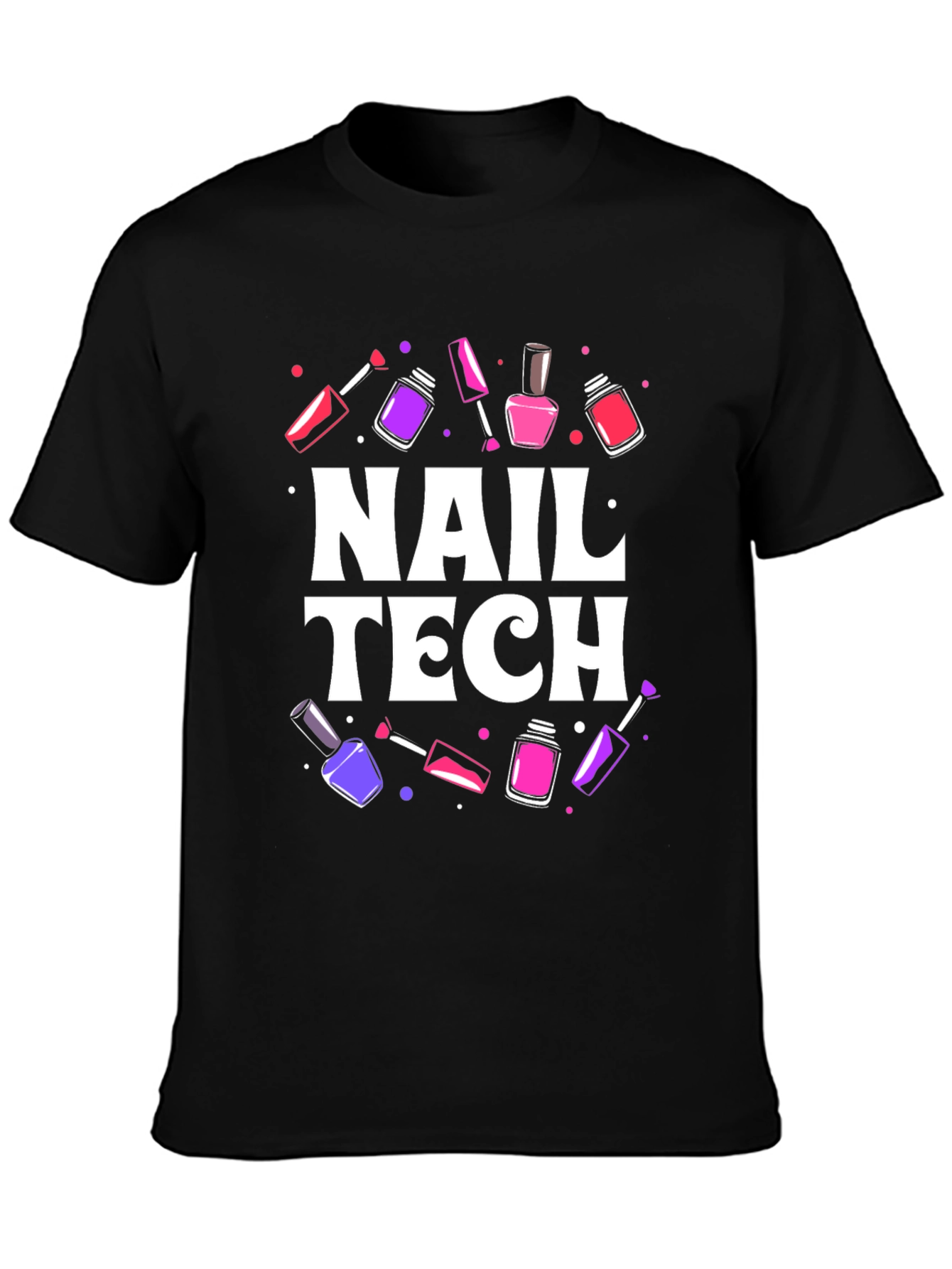 Nail Tech T-Shirt - Stylish Manicure Design