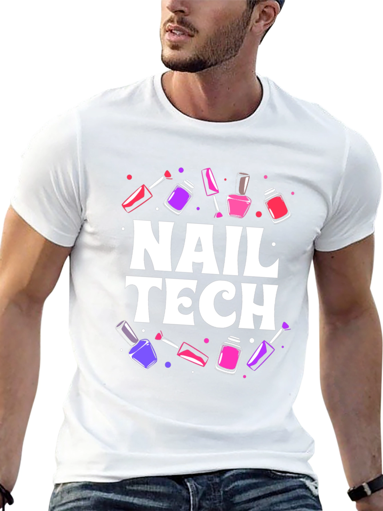 Nail Tech T-Shirt - Stylish Manicure Design