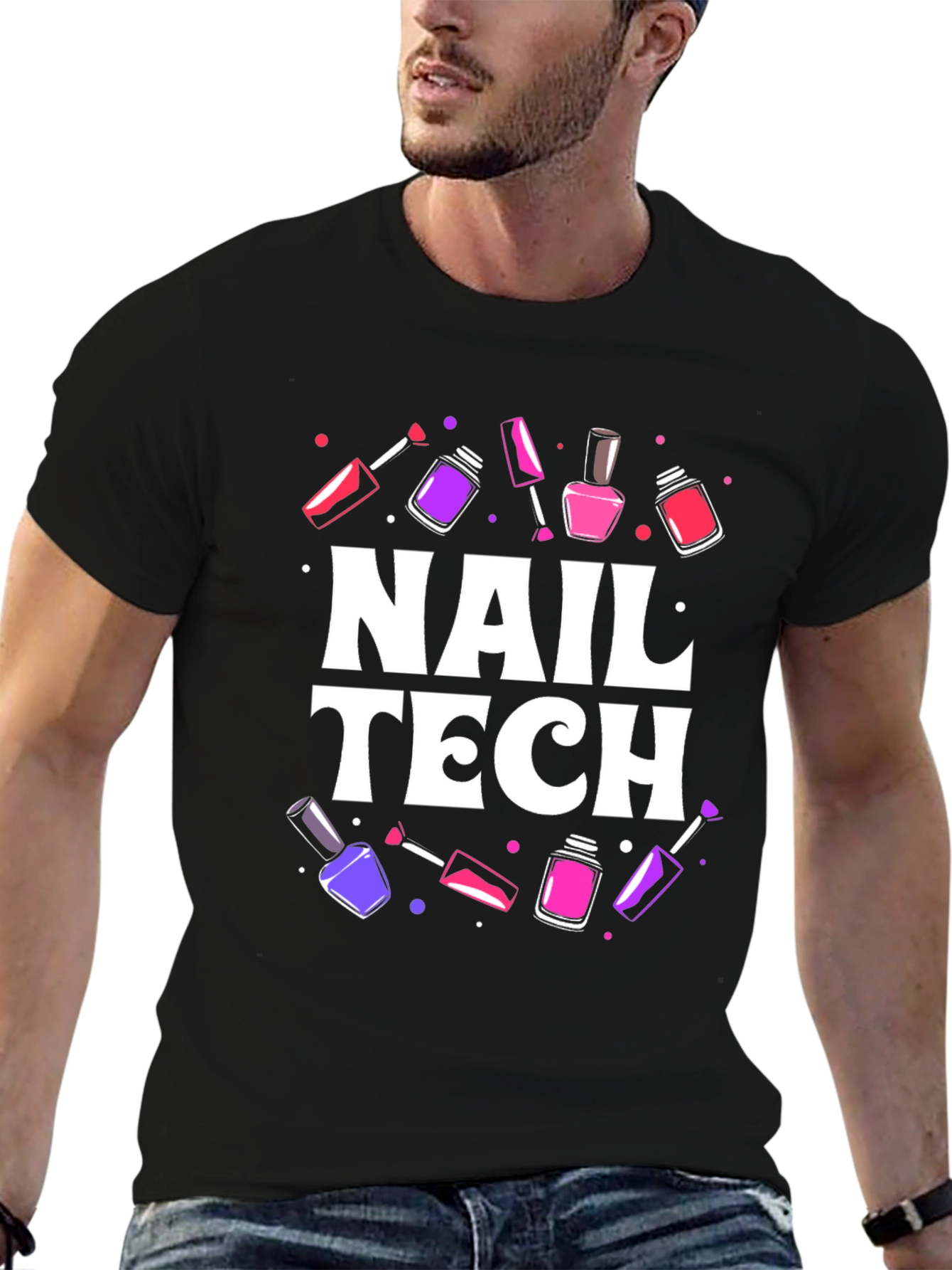 Nail Tech T-Shirt - Stylish Manicure Design
