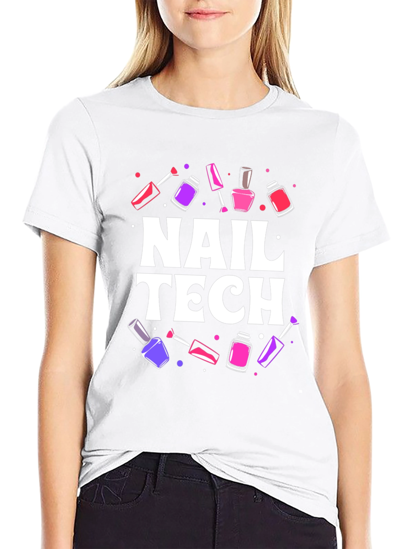 Nail Tech T-Shirt - Stylish Manicure Design