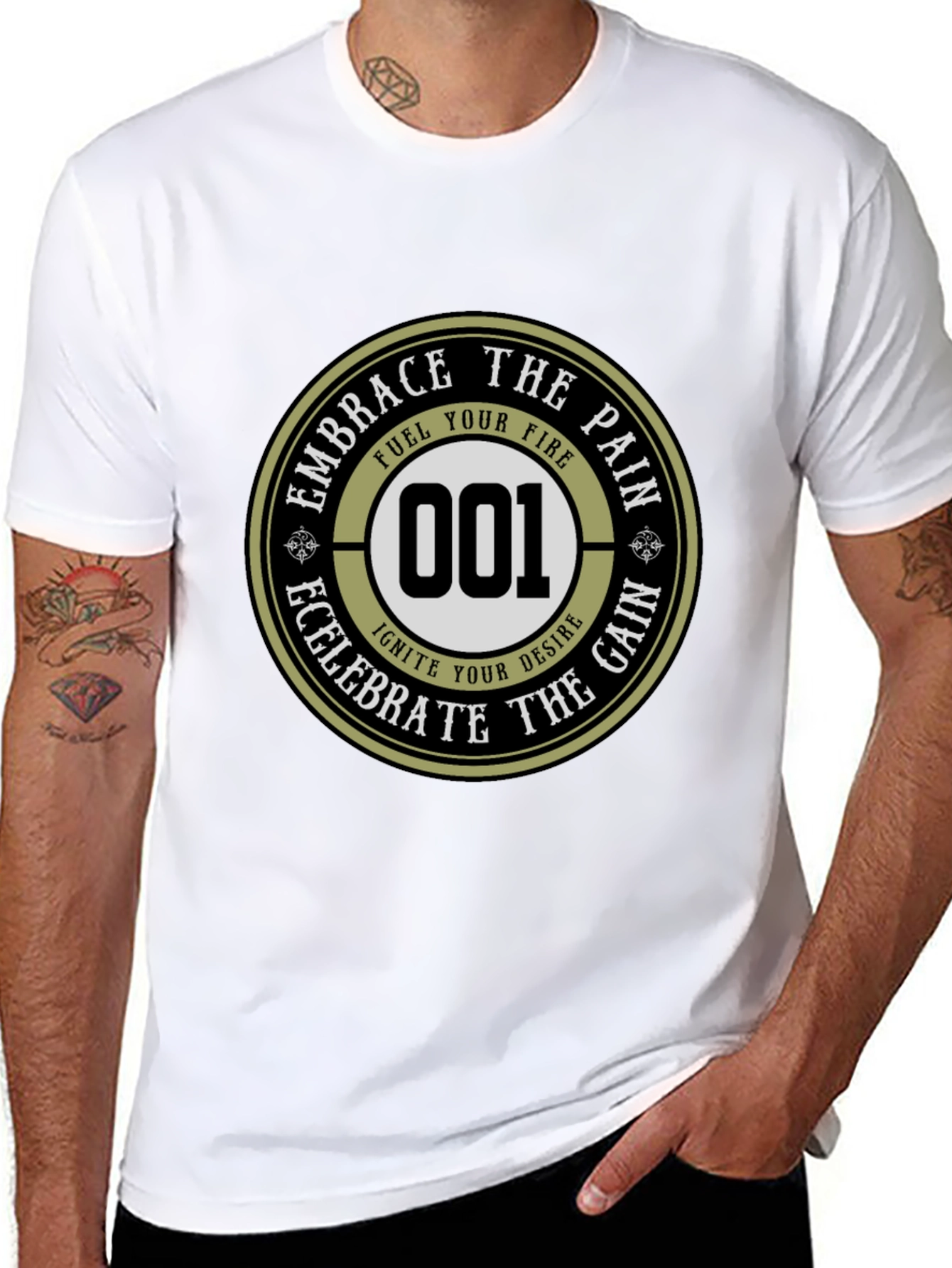 Embrace the Pain Graphic Tee - Mens Black T-Shirt