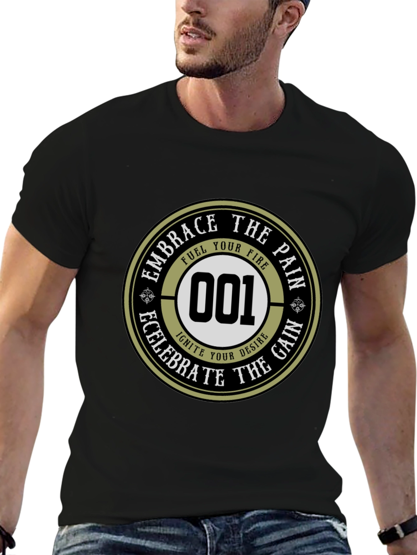 Embrace the Pain Graphic Tee - Mens Black T-Shirt