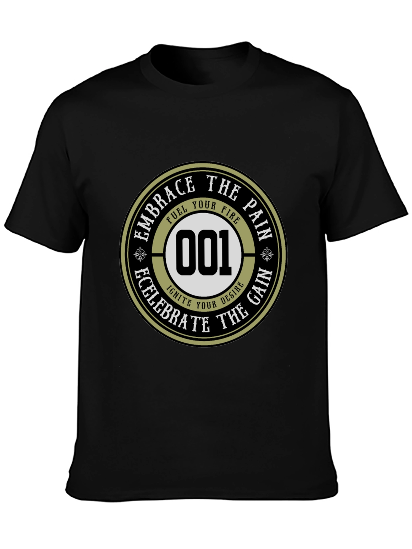 Embrace the Pain Graphic Tee - Mens Black T-Shirt