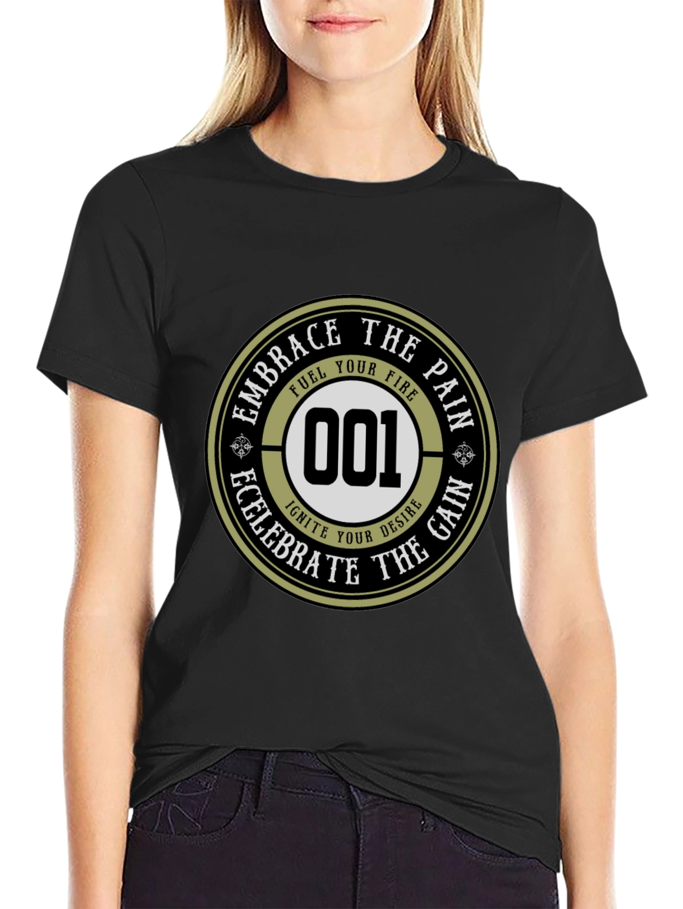 Embrace the Pain Graphic Tee - Mens Black T-Shirt