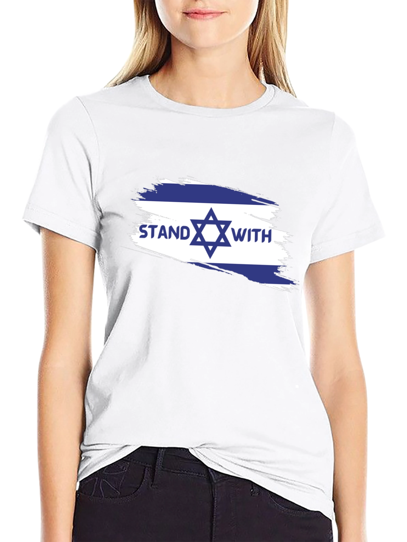 Stand With Israel T-Shirt - Mens Black Tee