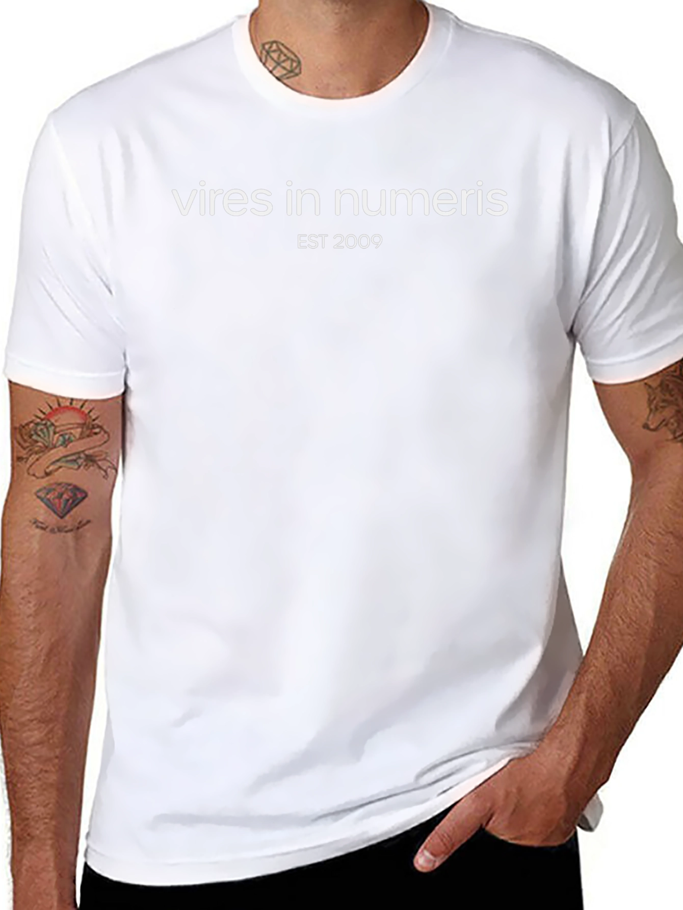 Vires in Numeris Black Graphic Tee - EST 2009