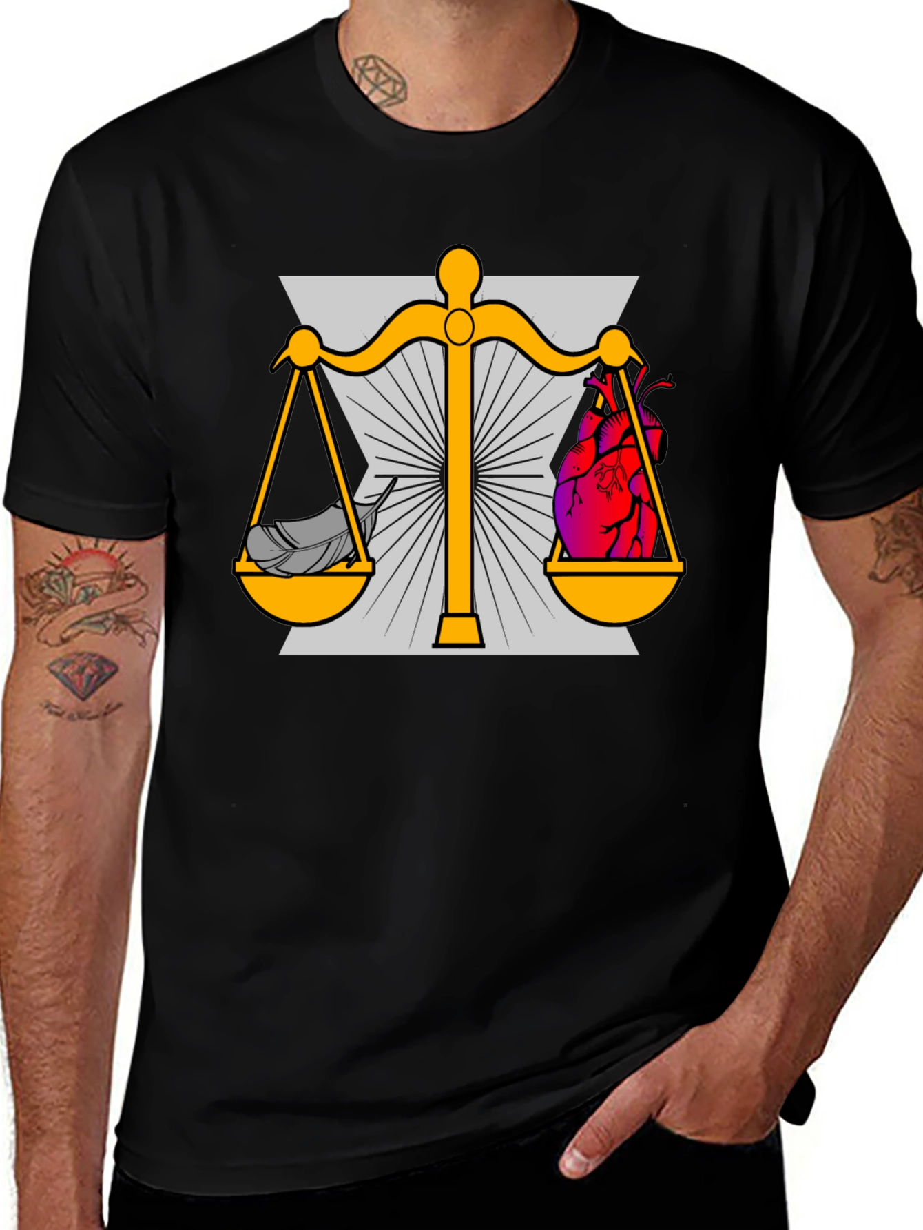 Heart and Mind Balance Graphic T-Shirt