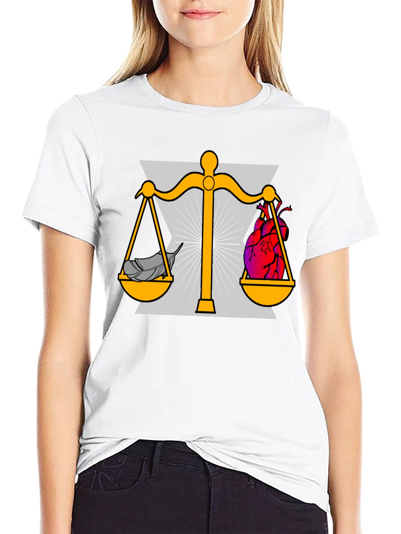 Heart and Mind Balance Graphic T-Shirt