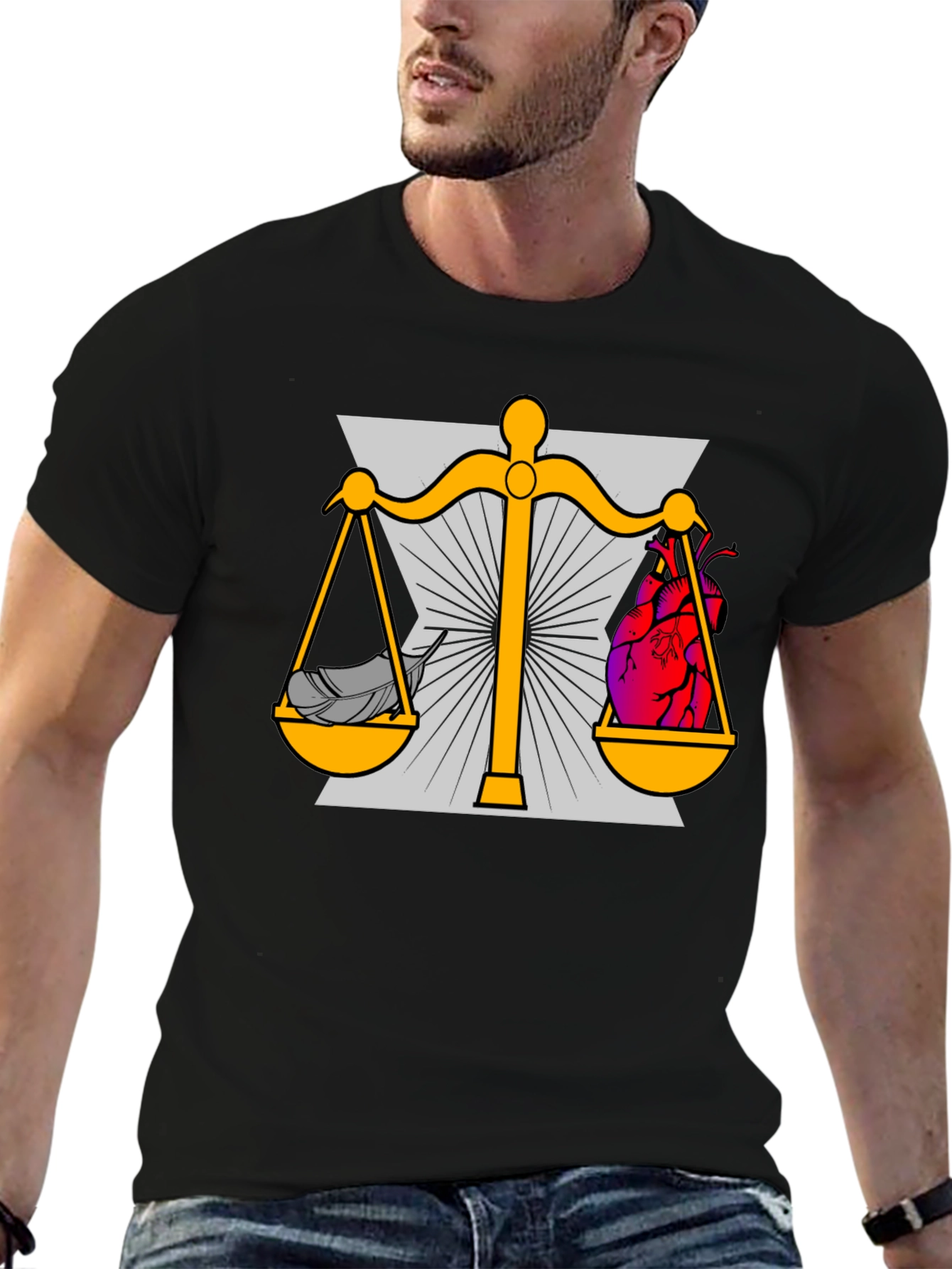 Heart and Mind Balance Graphic T-Shirt