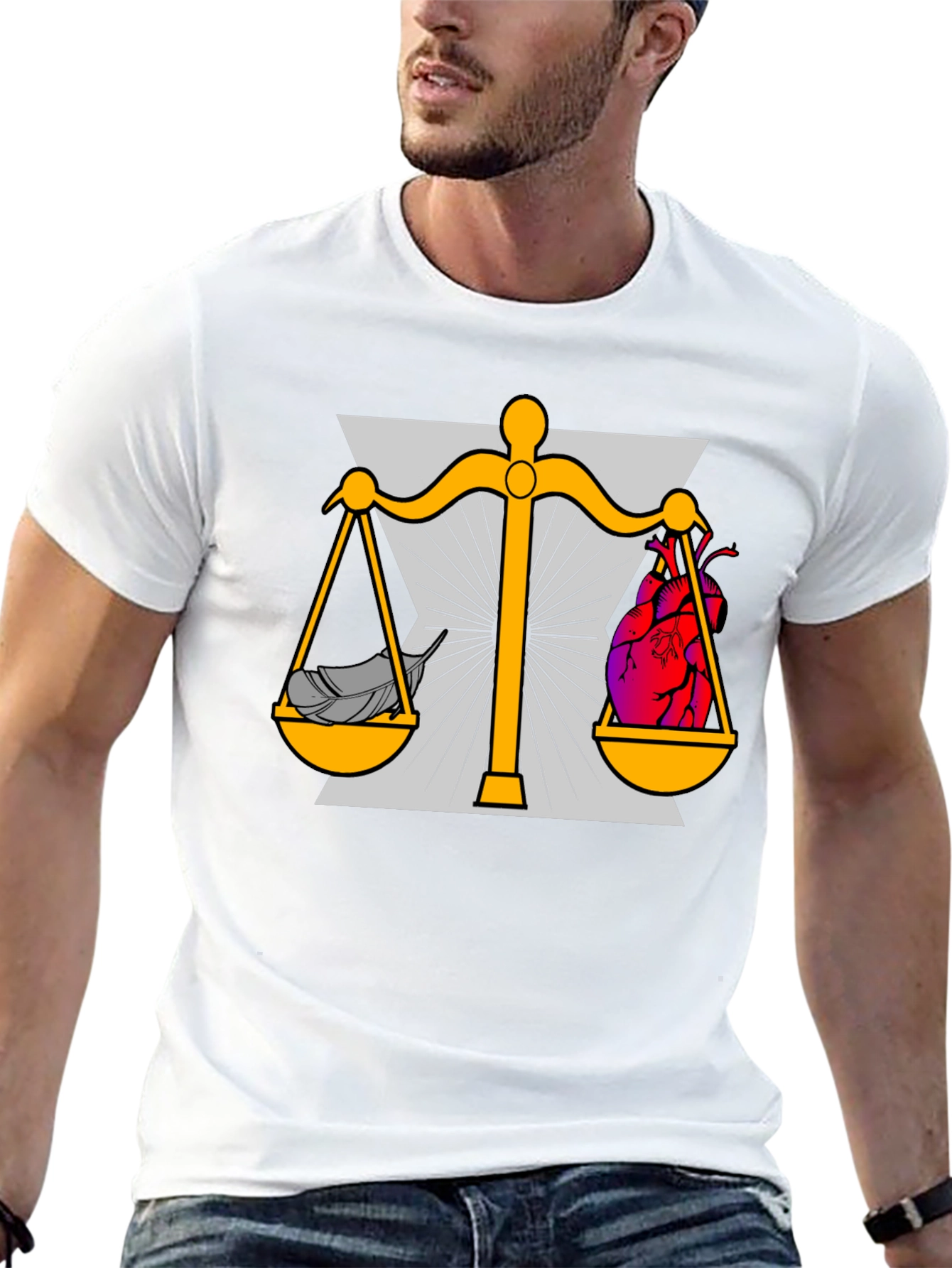 Heart and Mind Balance Graphic T-Shirt